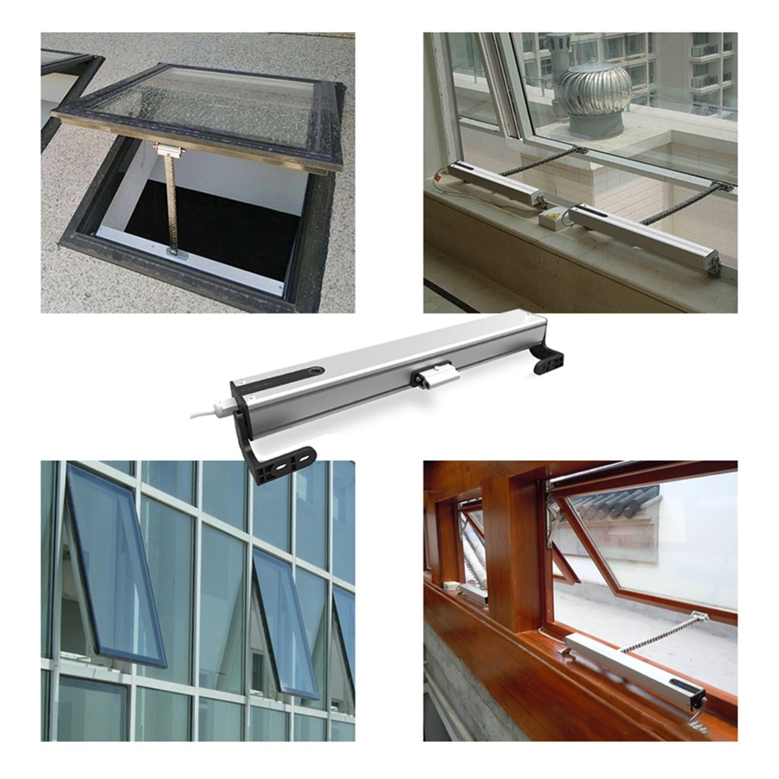 Napęd do bram przesuwnych, AM56 100 To 400mm Travel Length Adjustable Remote Control Electric Window Opener 220v Close Window Pusher Closer(No switch)