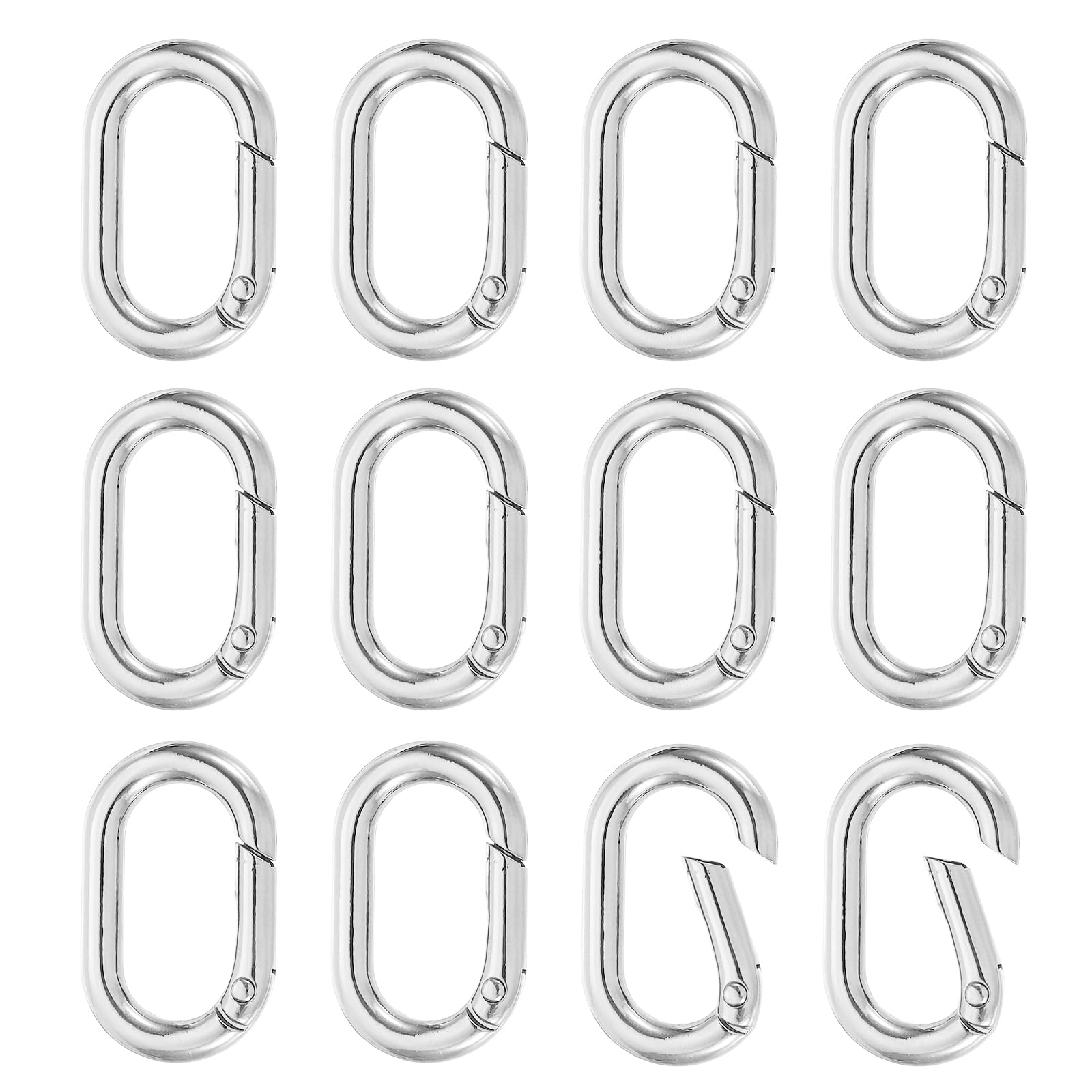 PATIKIL Spring Oval Clip Pendant Clasp