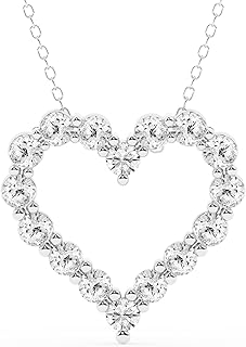 Belacqua Lab Diamond Heart Pendant Necklace