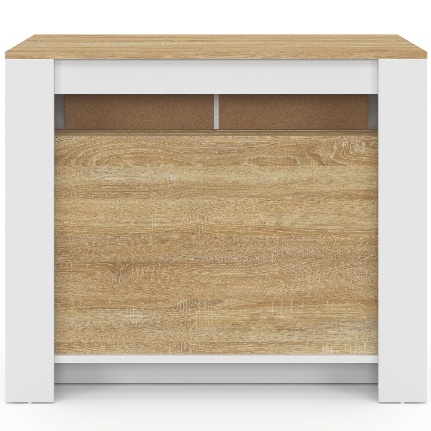 IDMarket Orlando - Mesa de aparador extensible para 14 personas, 285 cm, madera blanca