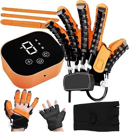 Miniatura 10 de Guantes de robot de rehabilitación, equipo de recuperación de hemiplejia de mano 2024, con carga USB y ajuste de fuerza, para todo tipo de personas