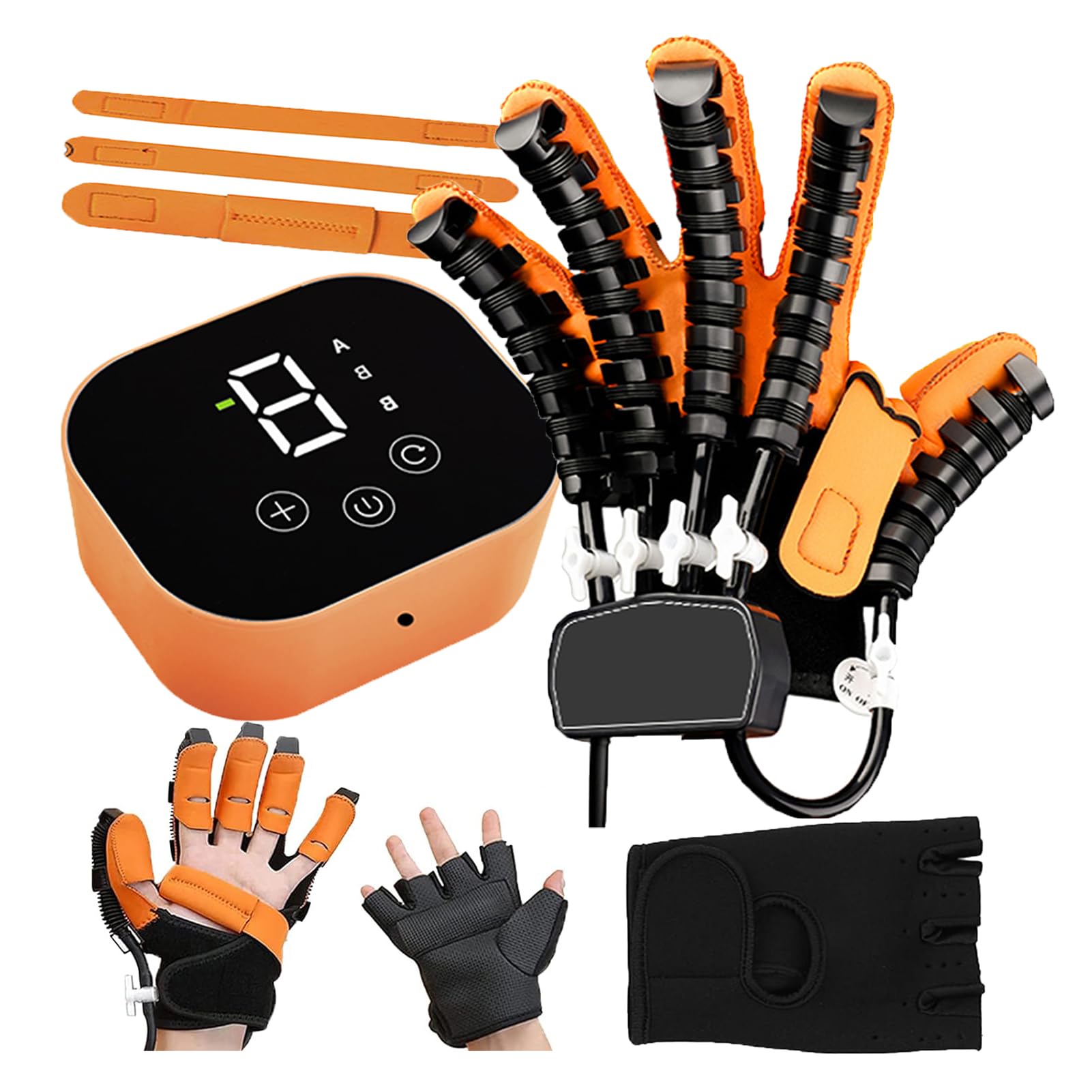 Guanti robotici per Il Recupero da Ictus, Trainer di Riabilitazione Regolabile per Le Dita per emiplegia, artrite, Mano Destra e Sinistra
