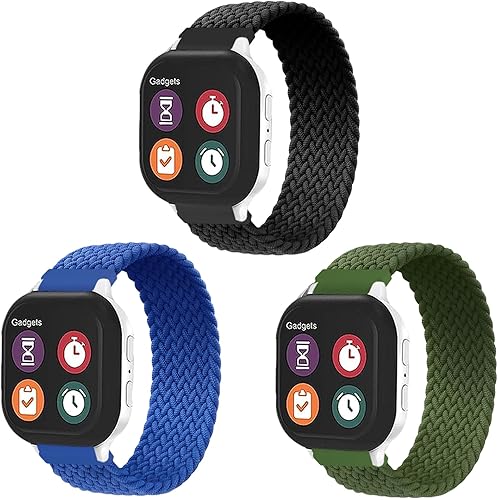 Miniatura 1 de Paquete de 23 correas de reloj de repuesto compatibles con Gizmo Watch 3 2 1Gabb Watch 2 1, 0.787 pulgadas, cambio rápido, elástico y transpirable