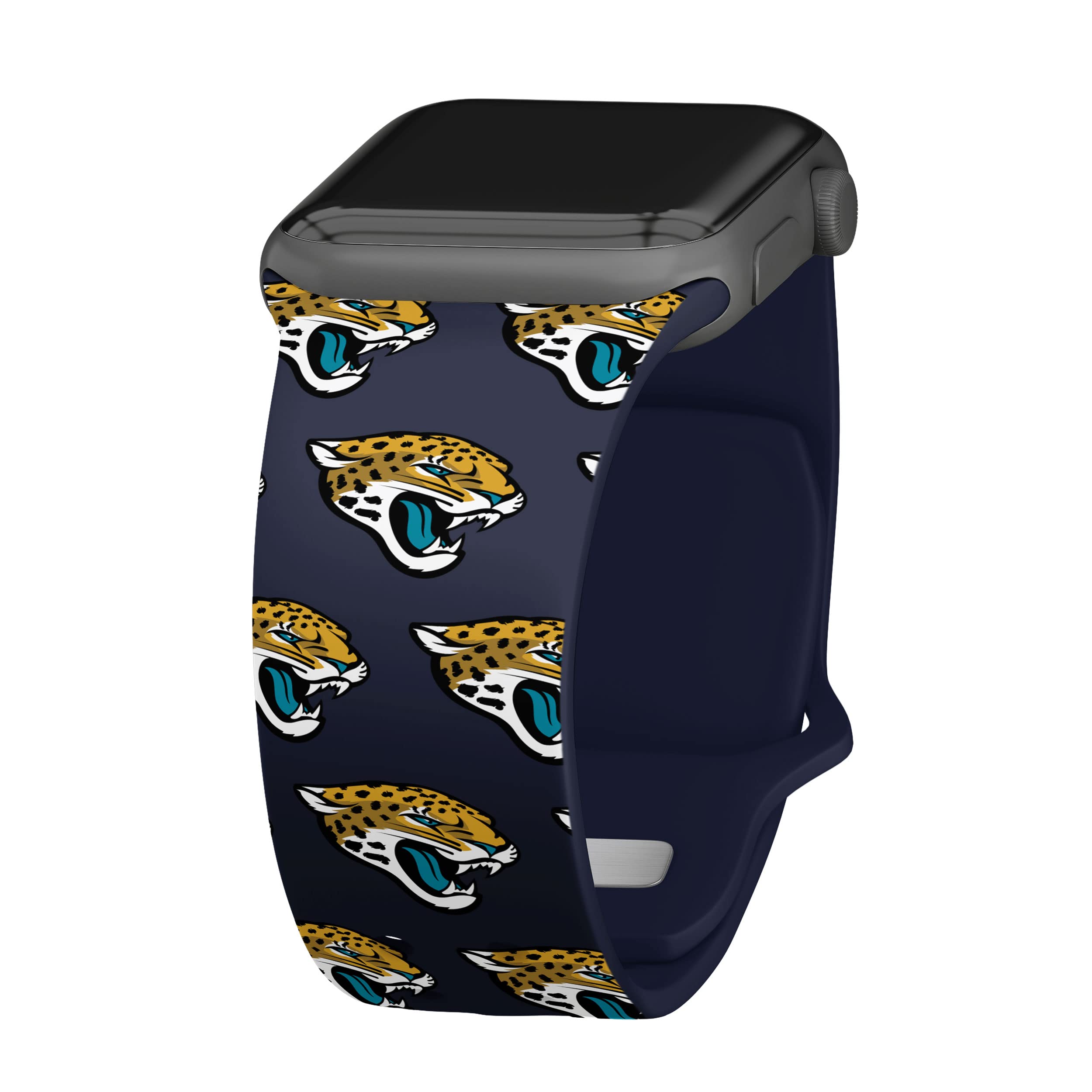 Game Time Jacksonville Jaguars HD Watch Band Compatible with Apple Watch (38/40/41 Long Repeating)