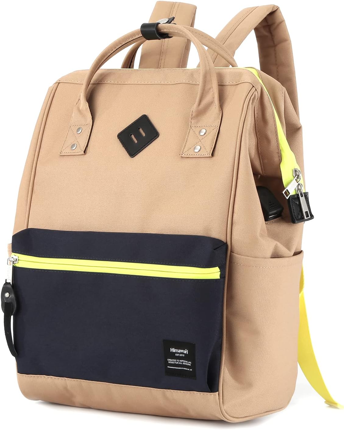 Himawari Laptop Backpack for Women & Men - Travel Backpack With USB Charging Port, Water Resistant, College & Business Bag - Image 3