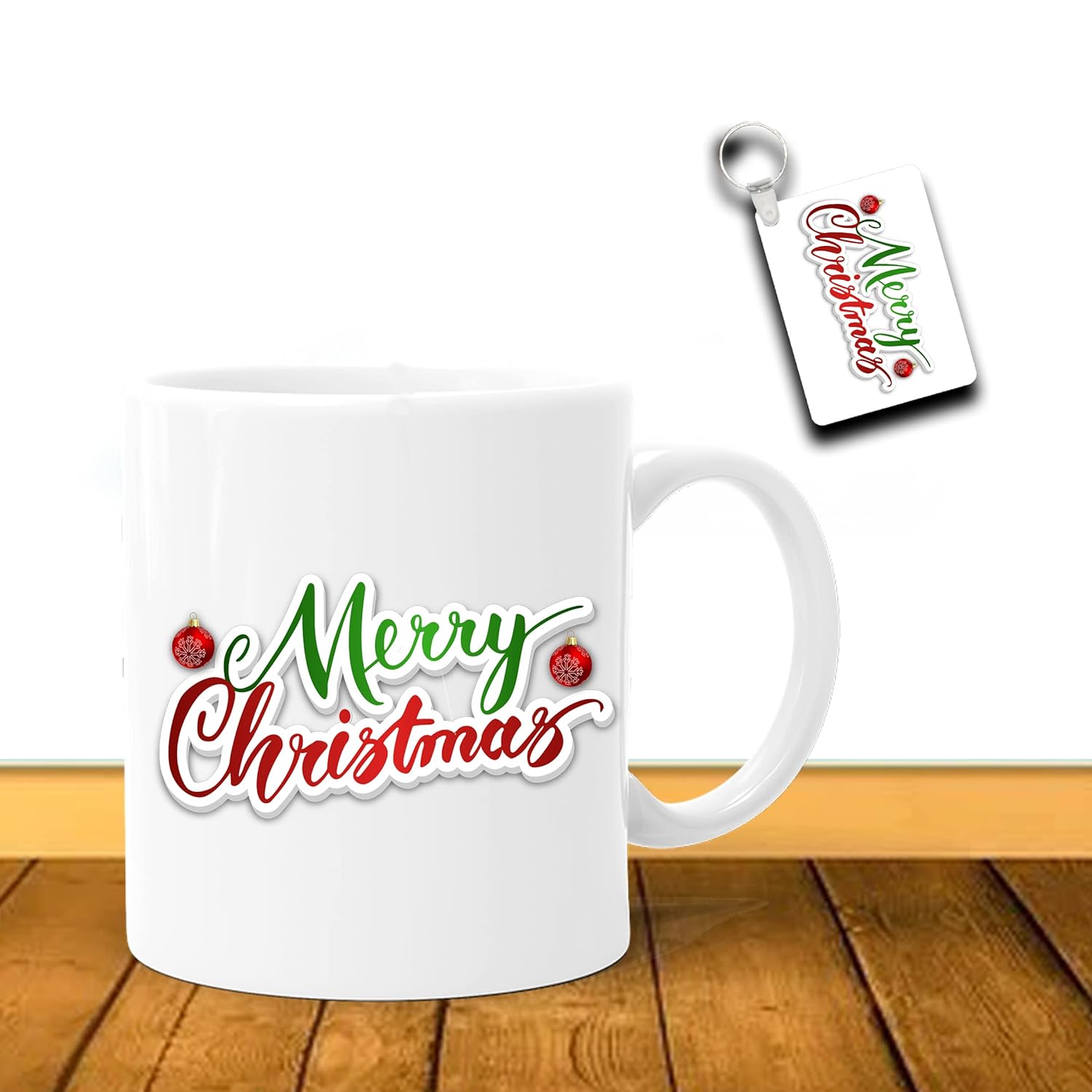 DON’T JUDGE ME FRIENDSKART Ceramic Coffee Tea Christmas Mug, Merry Christmas Theme Printed Mug Gift for Christmas Gift, Friends, Relatives, 1 Piece Mug, White, 330ml, Free Keychain