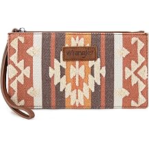 Montana West Wrangler Clutch Purses for Women Western Wristlet Wallet Boho Aztec Card Holder Zipper Handbags for Ladies AR-WG313-181BR