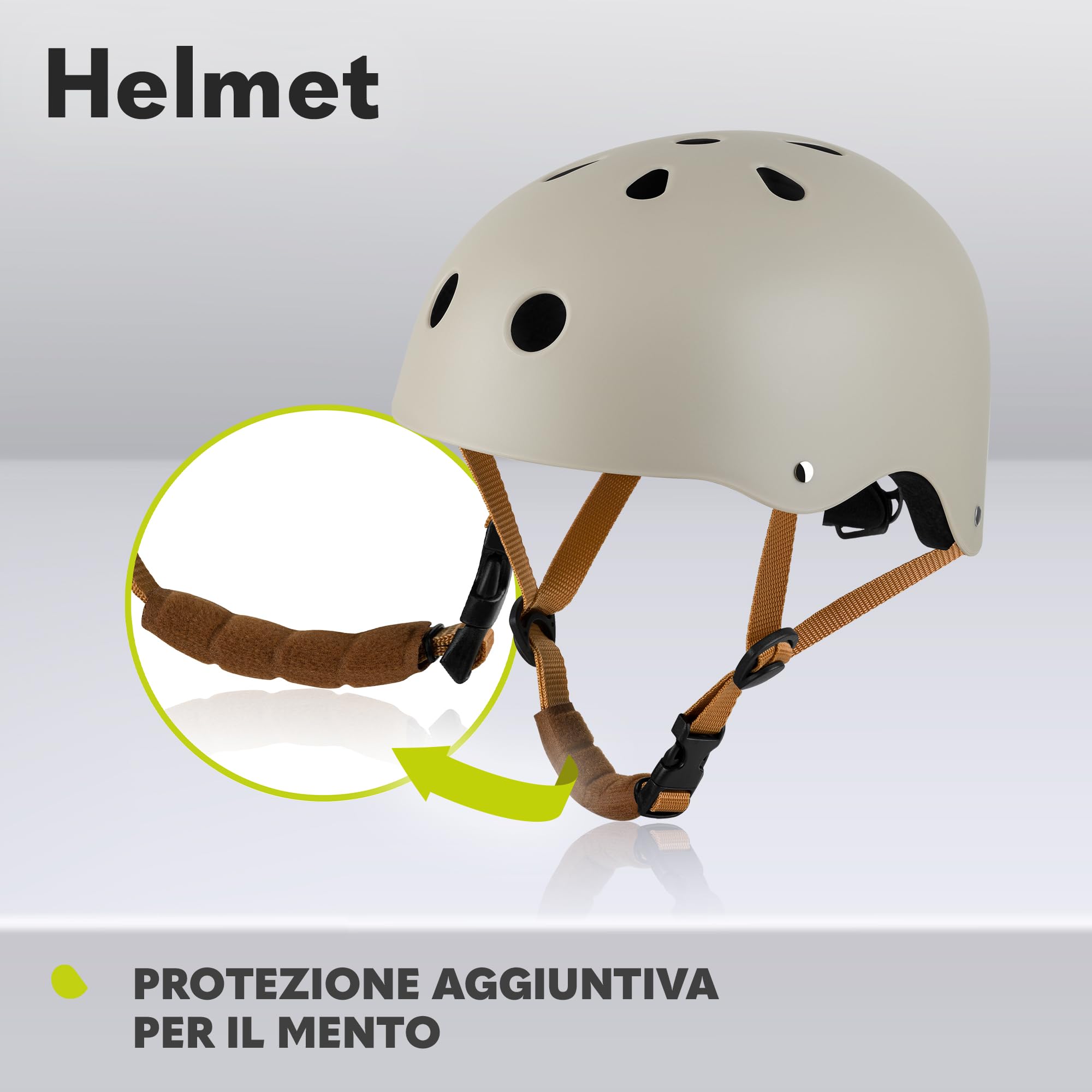 Lionelo HELMET Avventura creativa Casco Bici per Bambini Taglia S Regolabile 50-56 cm Ventilato Decorazione Personalizzabile, ABS & EPS Certificato Intertek Sicurezza e Stile per Piccoli Esploratori
