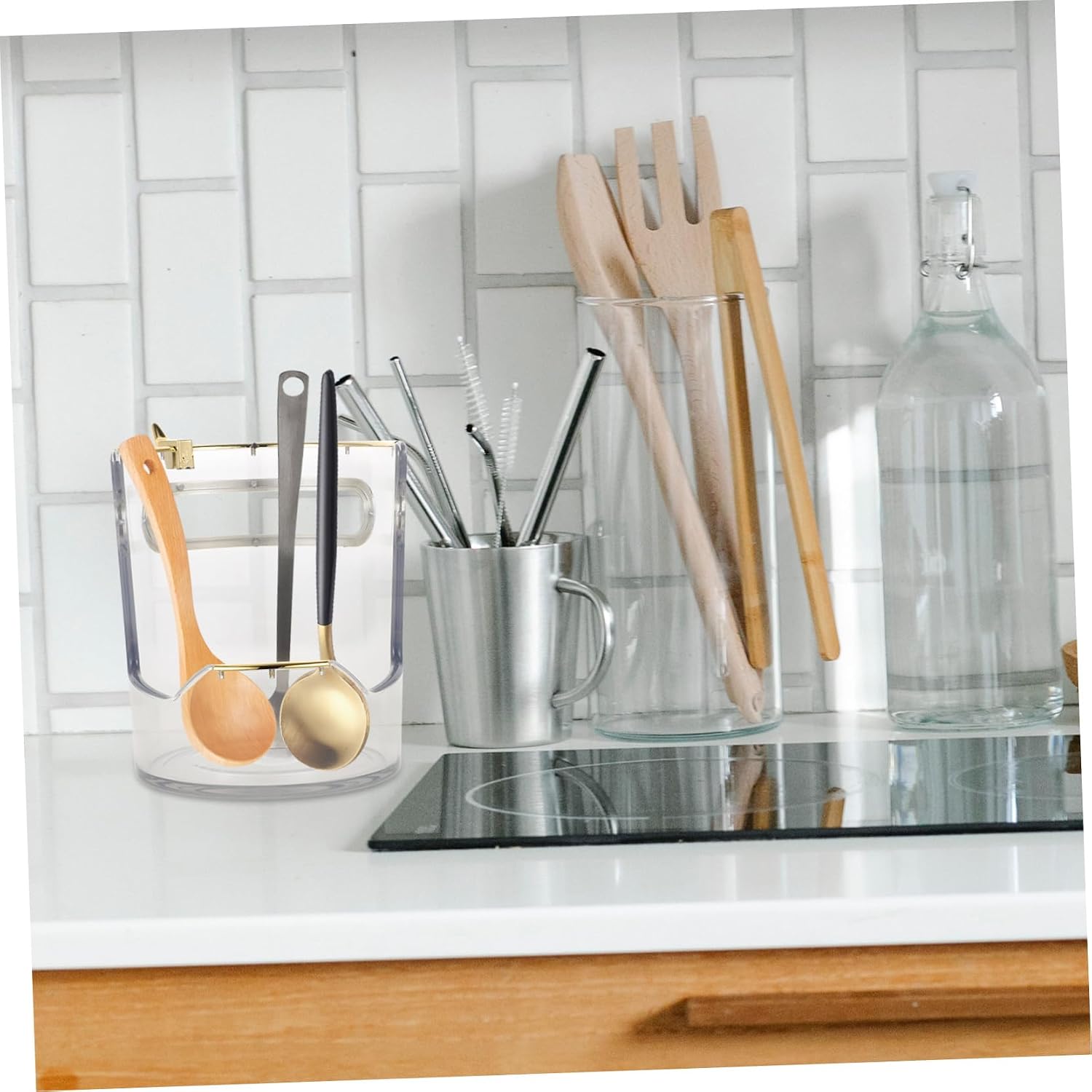 Modern Kitchen Countertop Lid Holder Chopsticks Spoon Holder Cutlery Rack Decorative Lid Stand Kitchen Gadgets image 5