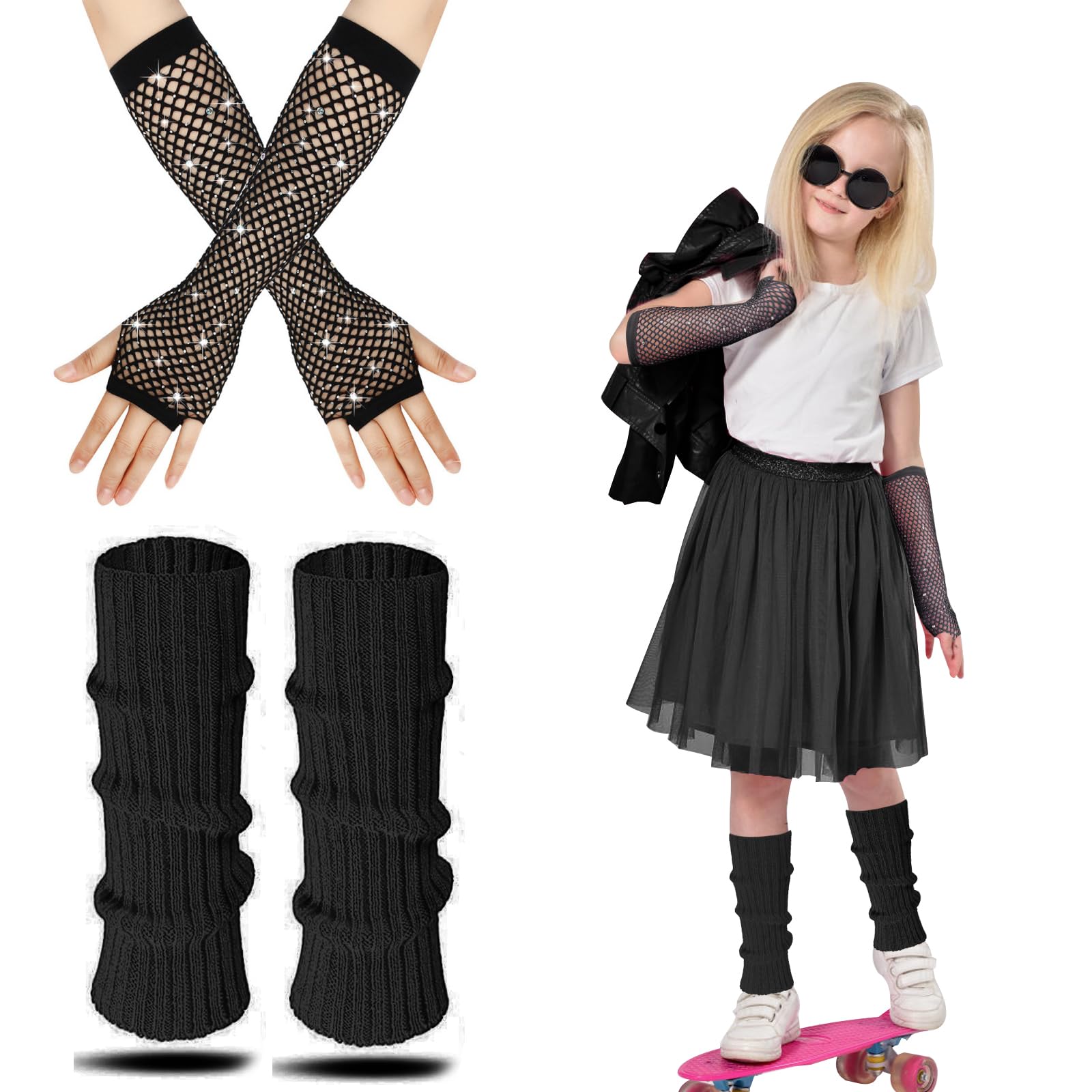 AffeGifts Neon Leg Warmers Kids
