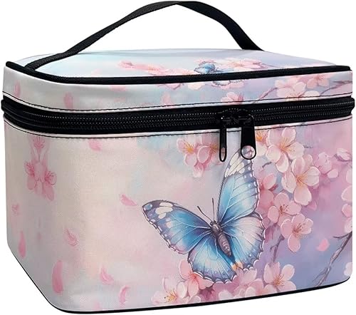 Vista 117 de doginthehole Bolsa de maquillaje, bolsa de cosméticos de viaje, bolsa de aseo portátil grande, organizador de accesorios para mujeres y niñas