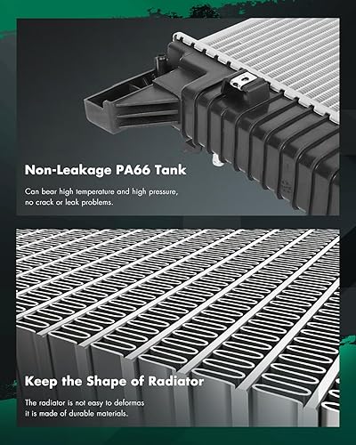 Vista 704 de SCITOO Reemplazo completo del radiador de aluminio para 1993-1998 para Toyota para T100 2.7L 3.0L 3.4L 2090 Radiador