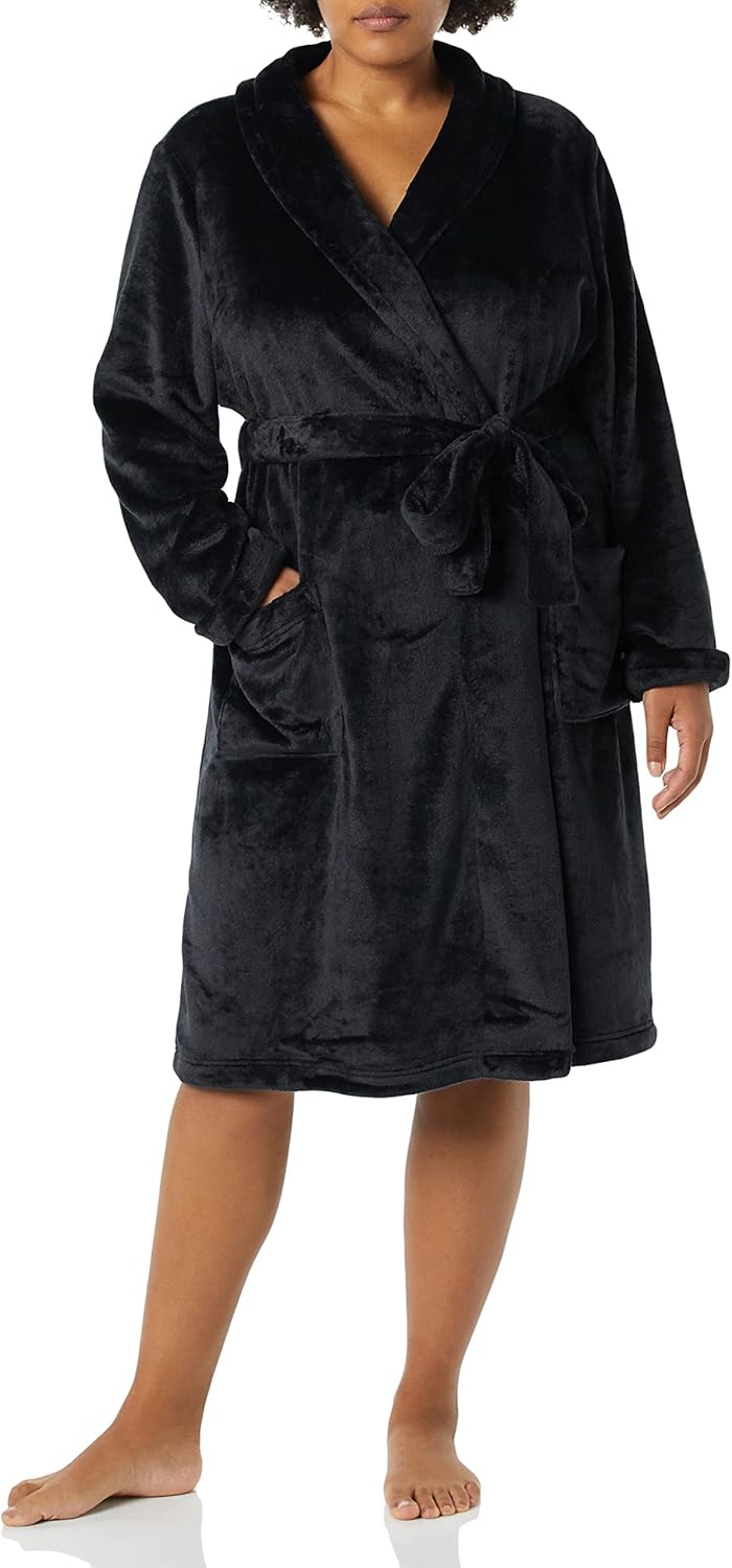 Amazon Essentials Women's Mid-Length Plush Robe (Available in Plus Size) - Image 4