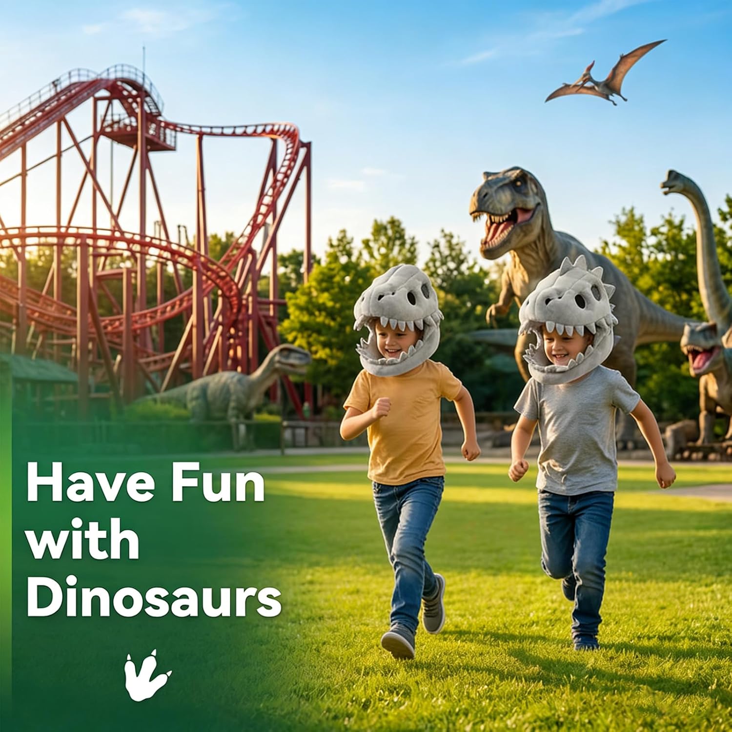 Dinosaur Costume 3D Skeleton Design Toddler Realistic Dinosaur Skeleton Costume Outfit for Halloween Photo Party 39 In