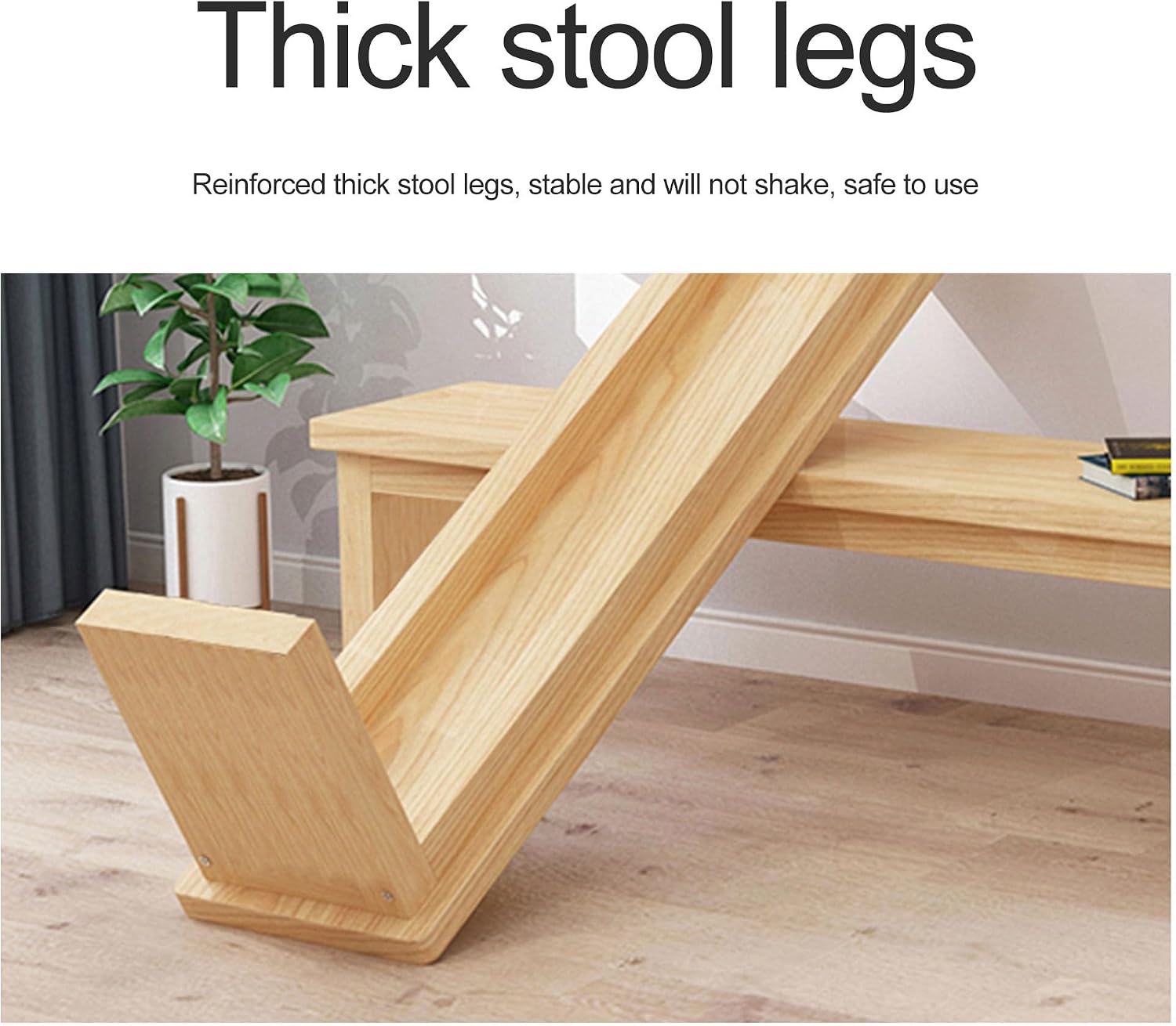 Farmhouse Wood Shoe Bench Seat with Storage Shelf for Entryway Bedroom Living Room Rustic Indoor Bench for Dining Table End of Bed Hallway 60x23x42cm