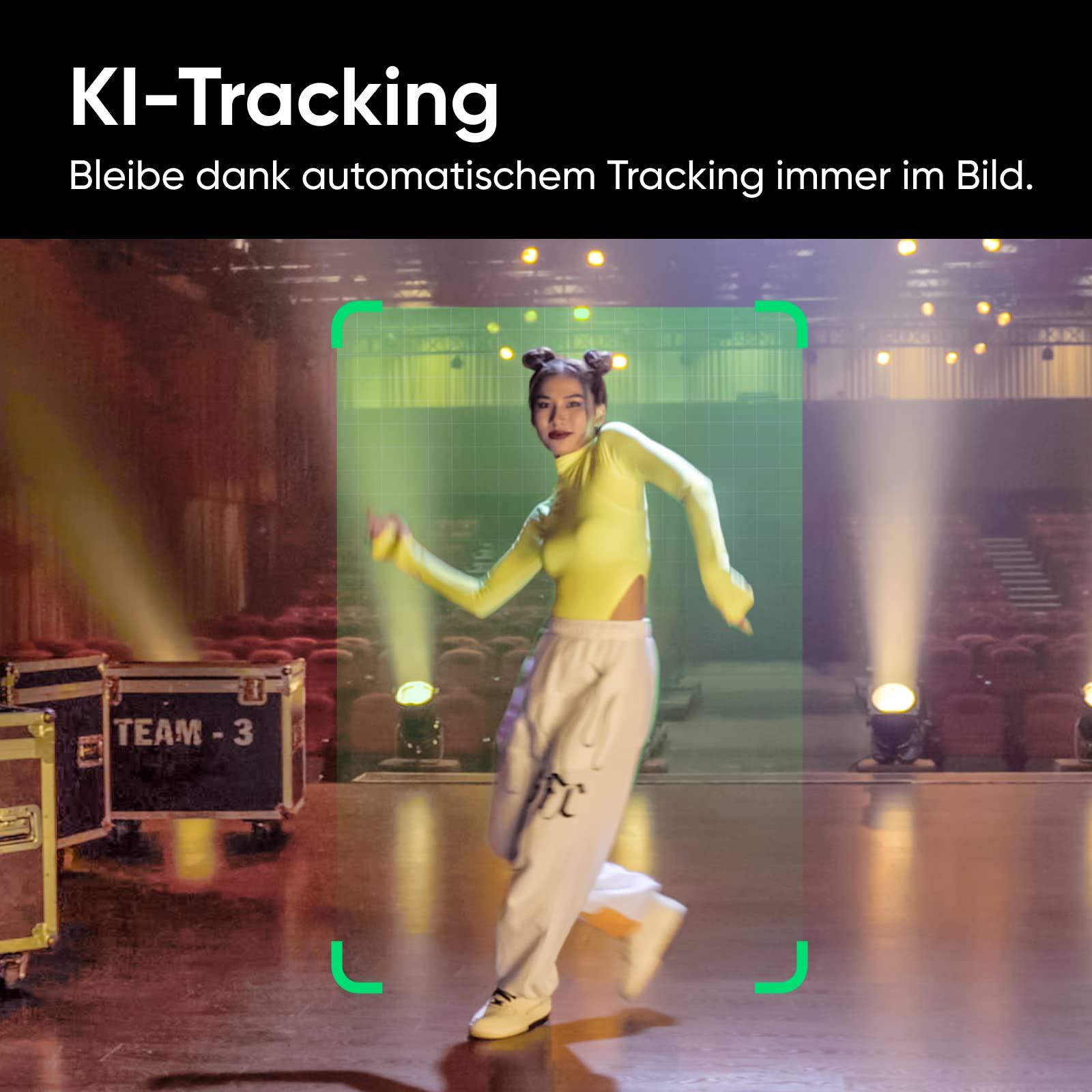 Insta360 Link - PTZ 4K Webcam mit 1/2"-Sensor, KI-Tracking, Gestensteuerung, HDR, Mikrofonen mit Rauschunterdrückung, Spezialmodi, für Laptop, Videokamera für Videokonferenzen, Live-Streaming
