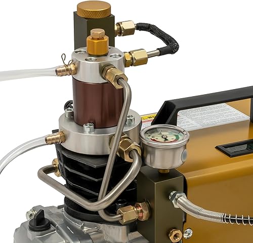 Miniatura 3 de Bomba de aire de alta presión 4500PSI, 1.8KW 110V 30MPa Compresor de aire eléctrico Bomba de buceo Bomba de buceo de alta presión de refrigeración