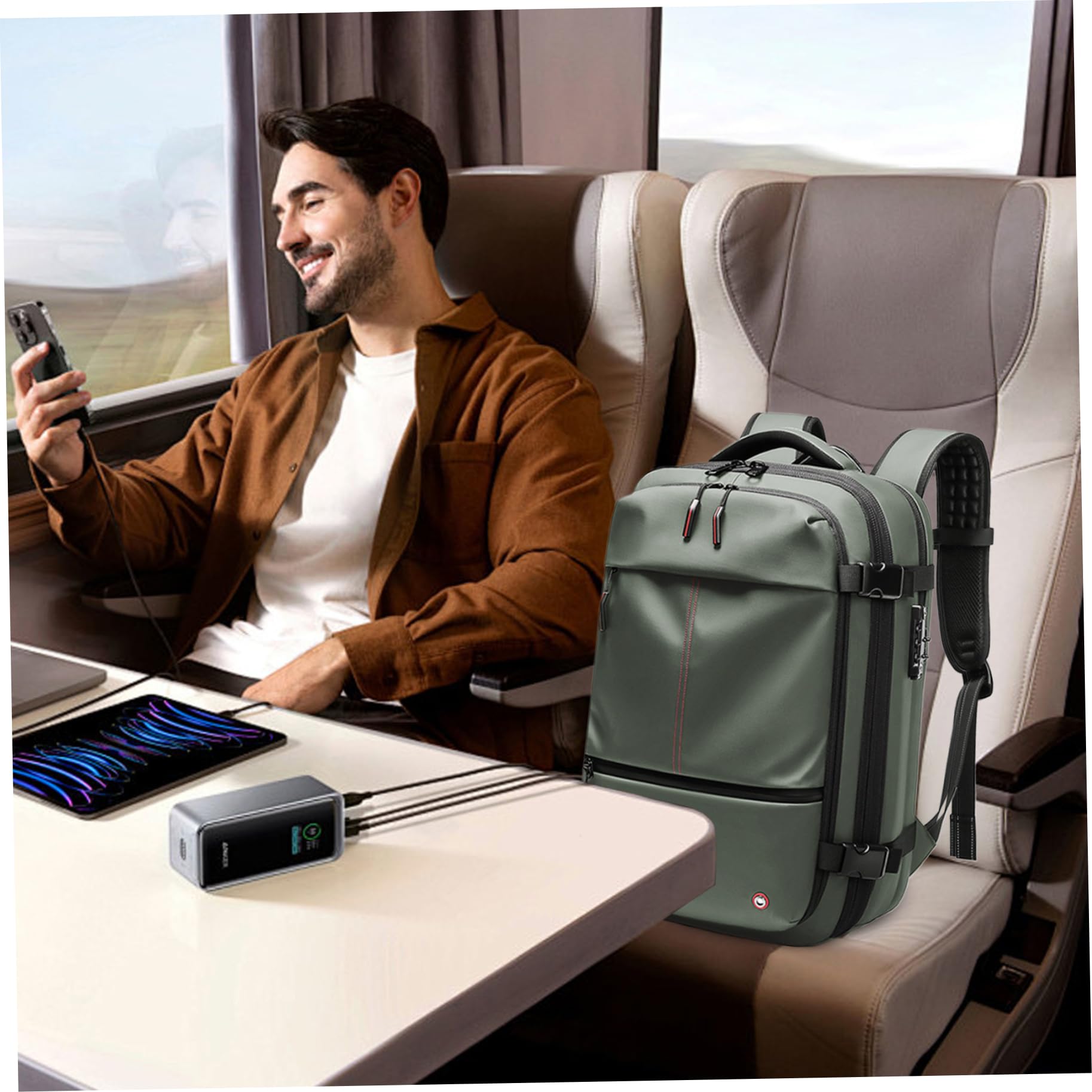 Vakuum Rucksack Mit Elektrischer Pumpe - Travel Vacuum Backpack Für Handgepäck Flugzeug