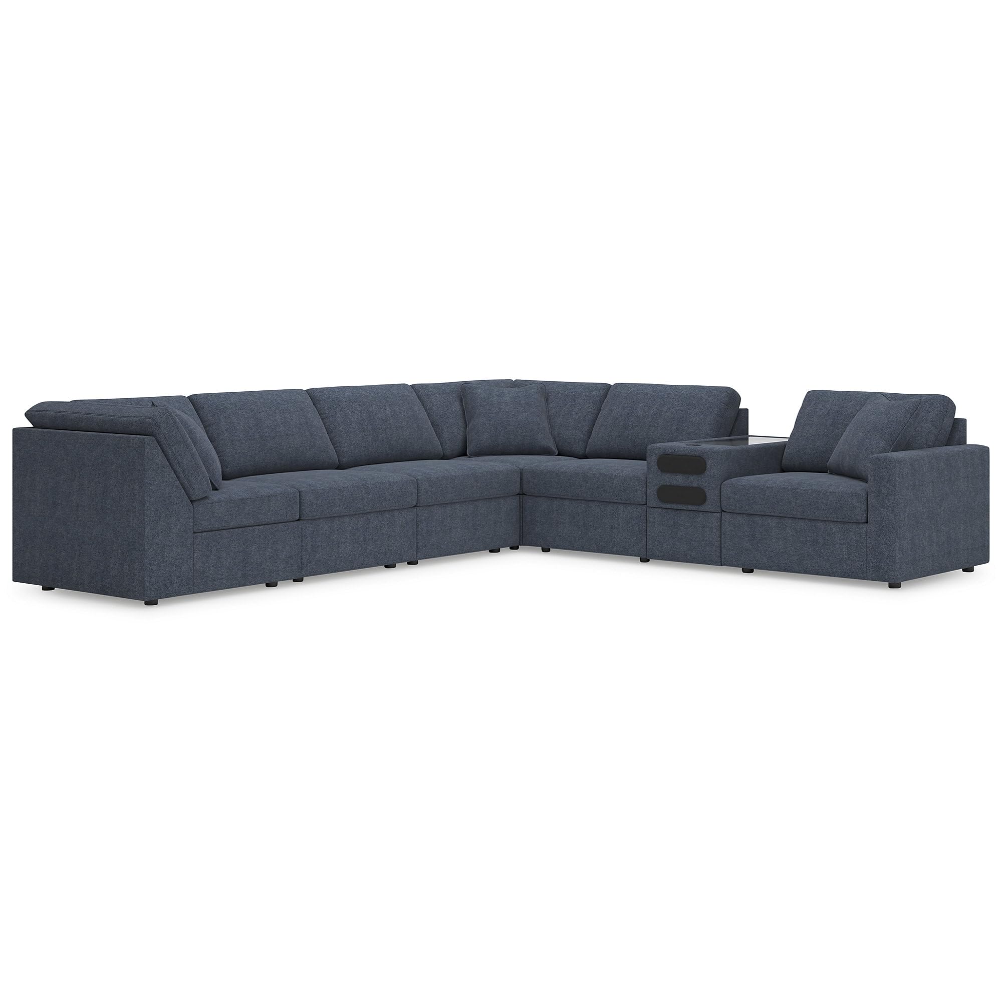 Signature Design by Ashley L Shape Blue Sectionals for Living Room