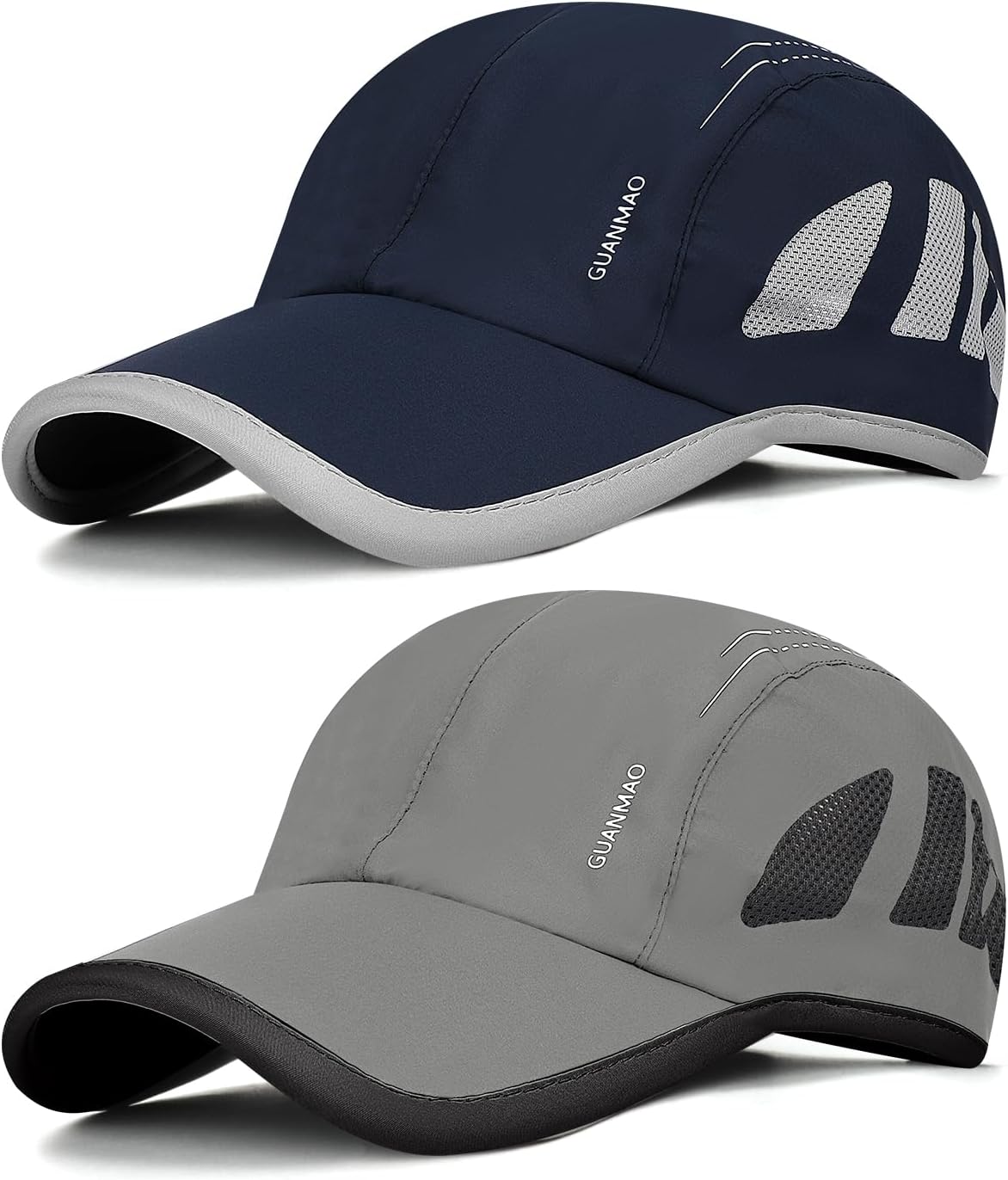 2 Pcs Baseball Caps Quick Dry Unisex, Breathable Lightweight Foldable Running Cap, Baseball Hat Washable Adjustable Summer Caps Outdoor Sports Sun Hat Men Women
