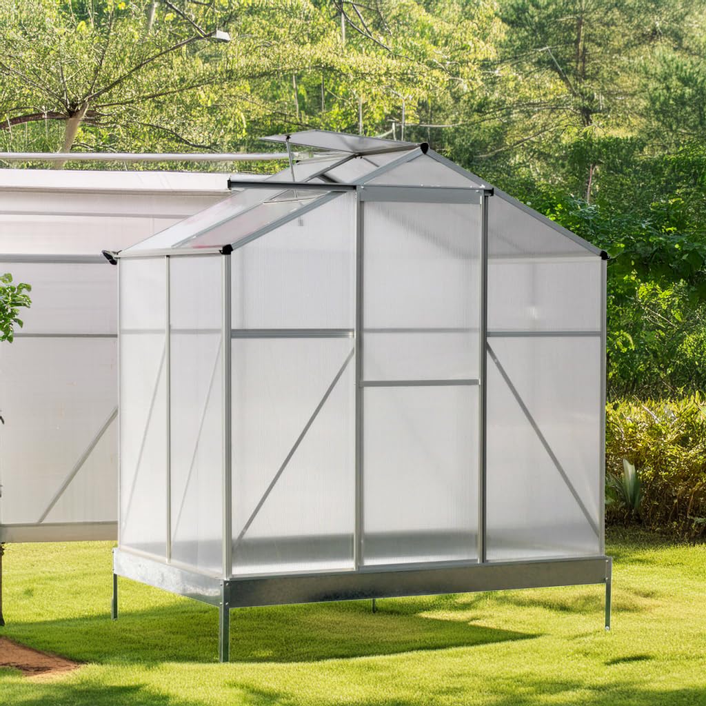 GRESS グリーンハウス 4x6フィート Amazon.co.jp: 【自宅配送不可】 GRESS グリーンハウス 4x6フィート
