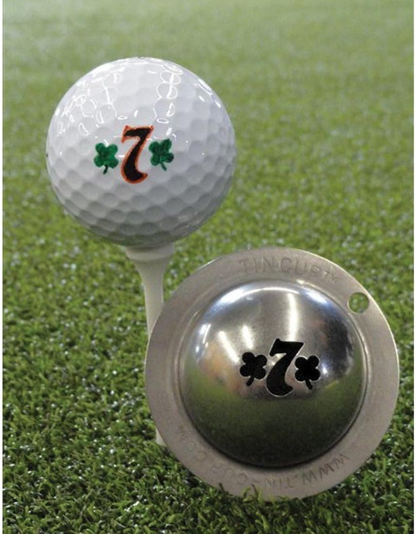 Tin-Cup Unisex's Lucky 7 Golf Ball Marker, Steel, One Size