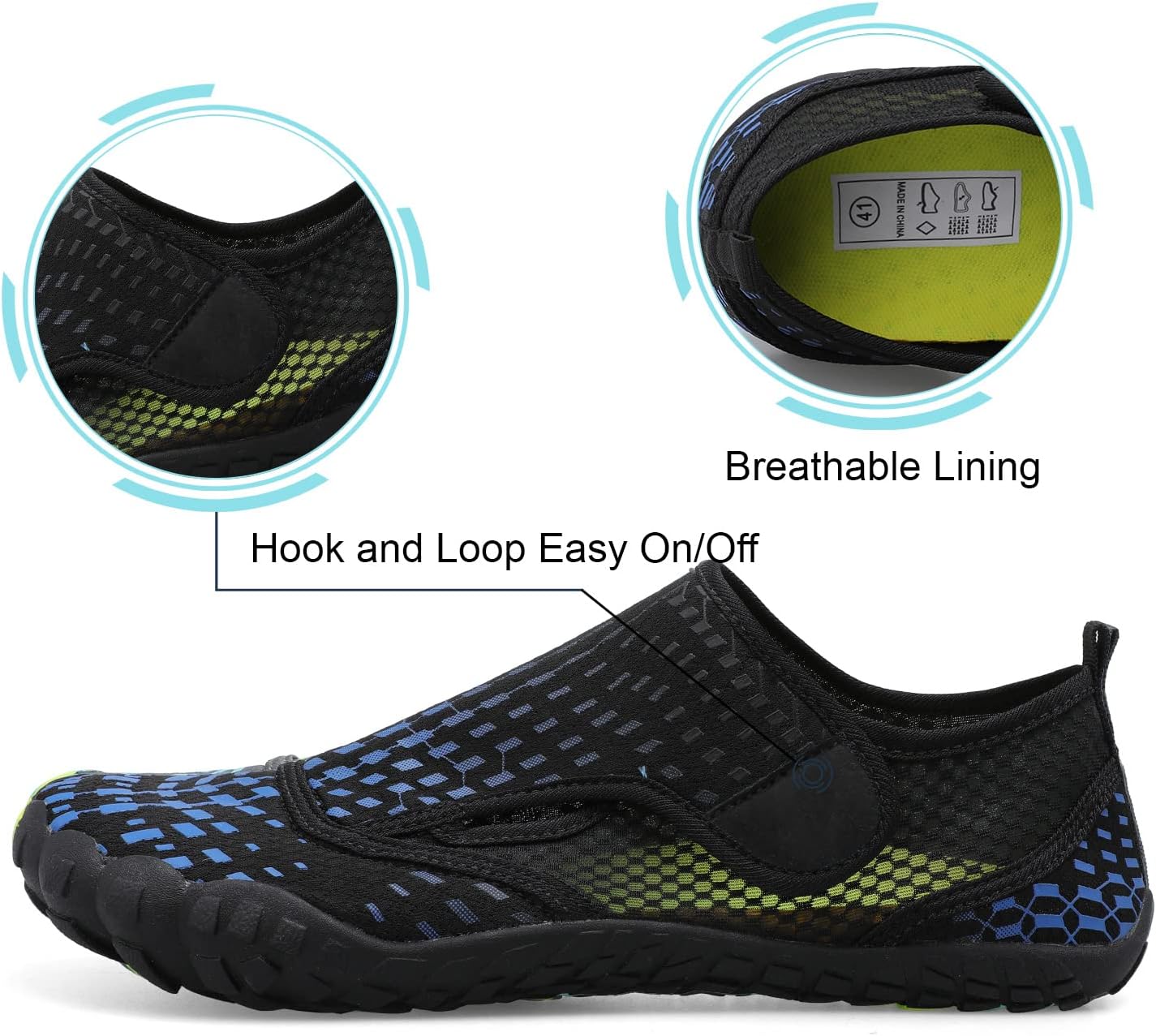 Centipede Demon Swim Water Shoes for Women Men Quick Dry Barefoot Aqua Sneakers Shoe for Beach Hiking Diving Boating River Outdoor Water Sports image 4