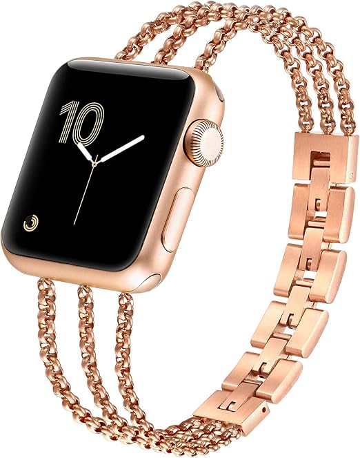 Afrodite - Correa de Acero Inoxidable con Diamantes - Apple Watch Series 6  - 40mm y 44mm Pulsera | SMANIQUE