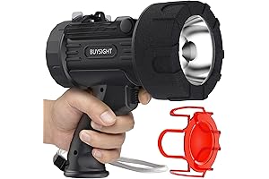 Rechargeable Spotlight Flashlight,1000,000 lumens Hand held Spotlight Waterproof Flashlight Hunting Lamp with...