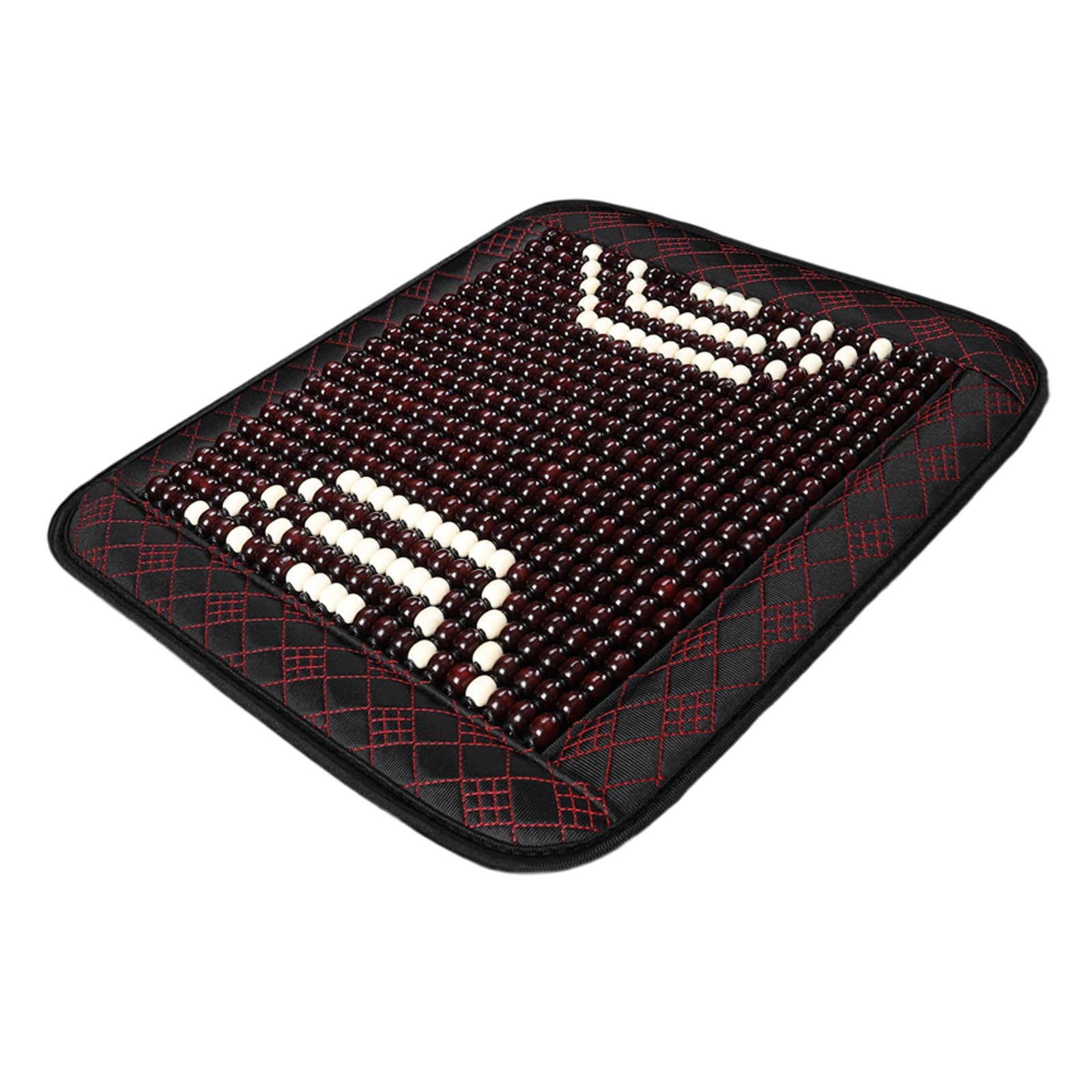 Hsioluted Beaded Seat Covers Lumbar Back Brace Cushion Vehicle Chair Ventilated Cooling Seat Pad Covers
