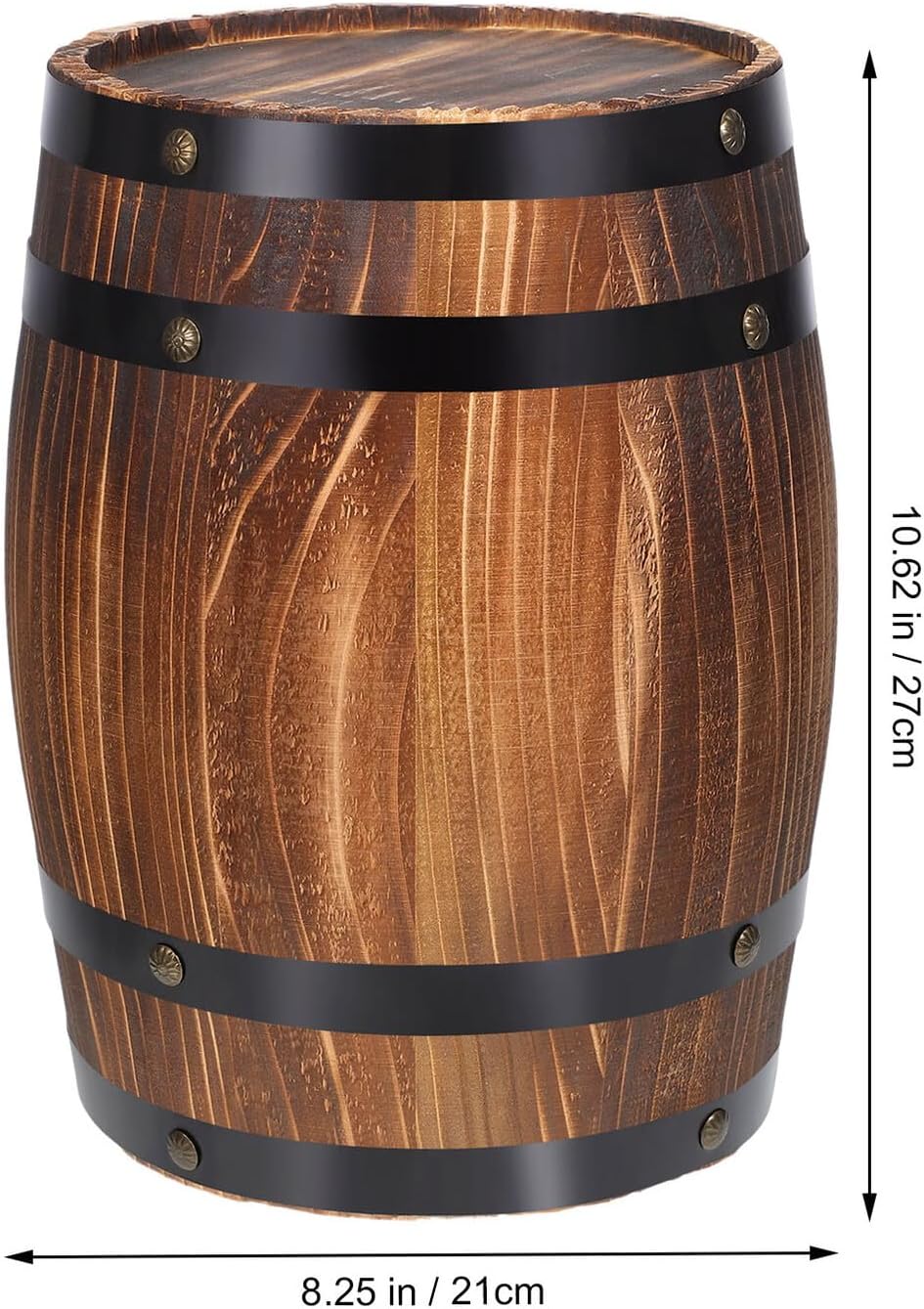 Handmade Wooden Wine Barrel Bar Decoration Retro Style Wood Barrel Craft Decorative