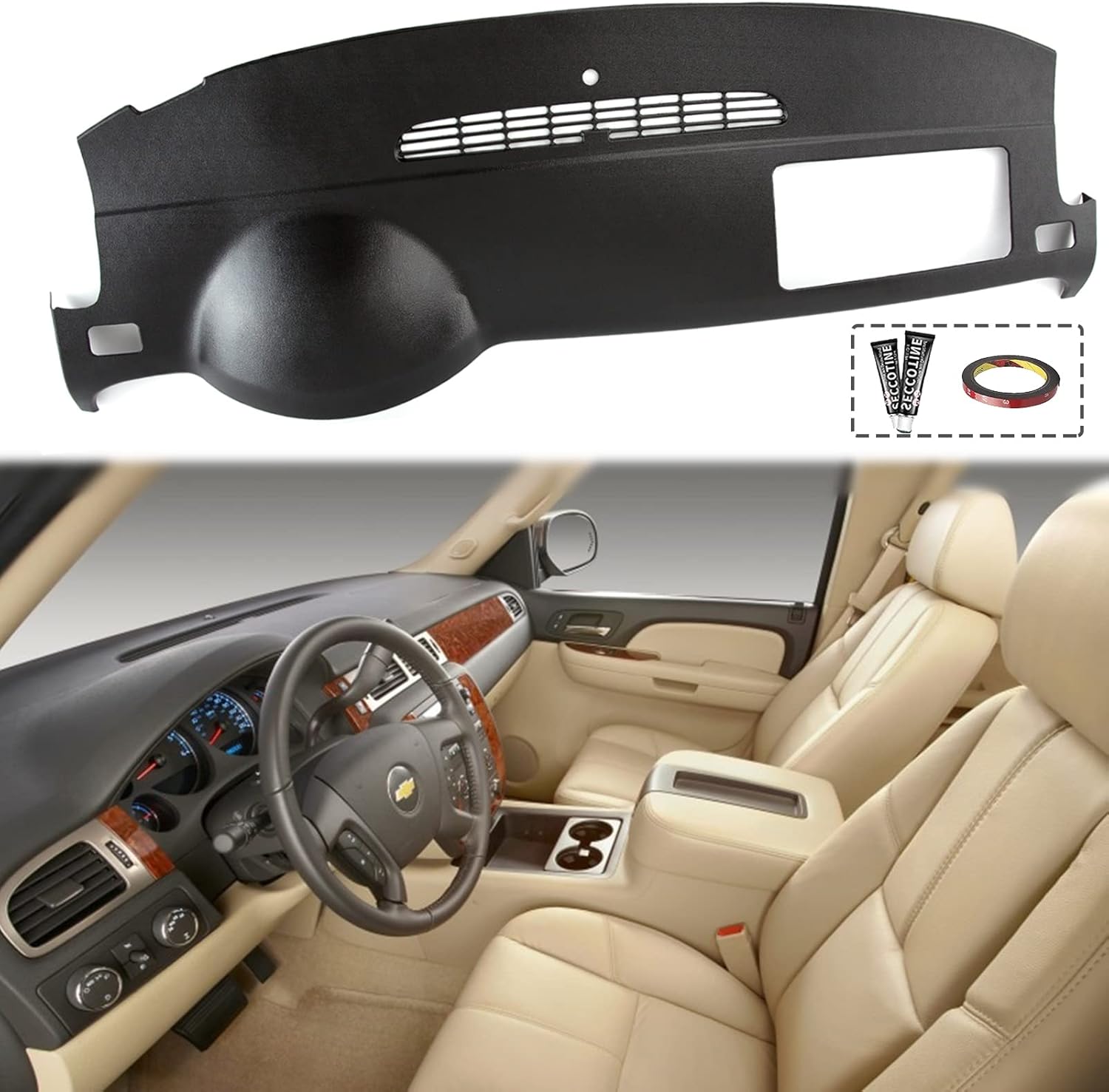 Auraroad Dashboard ABS Dash Board Cover Compatible with