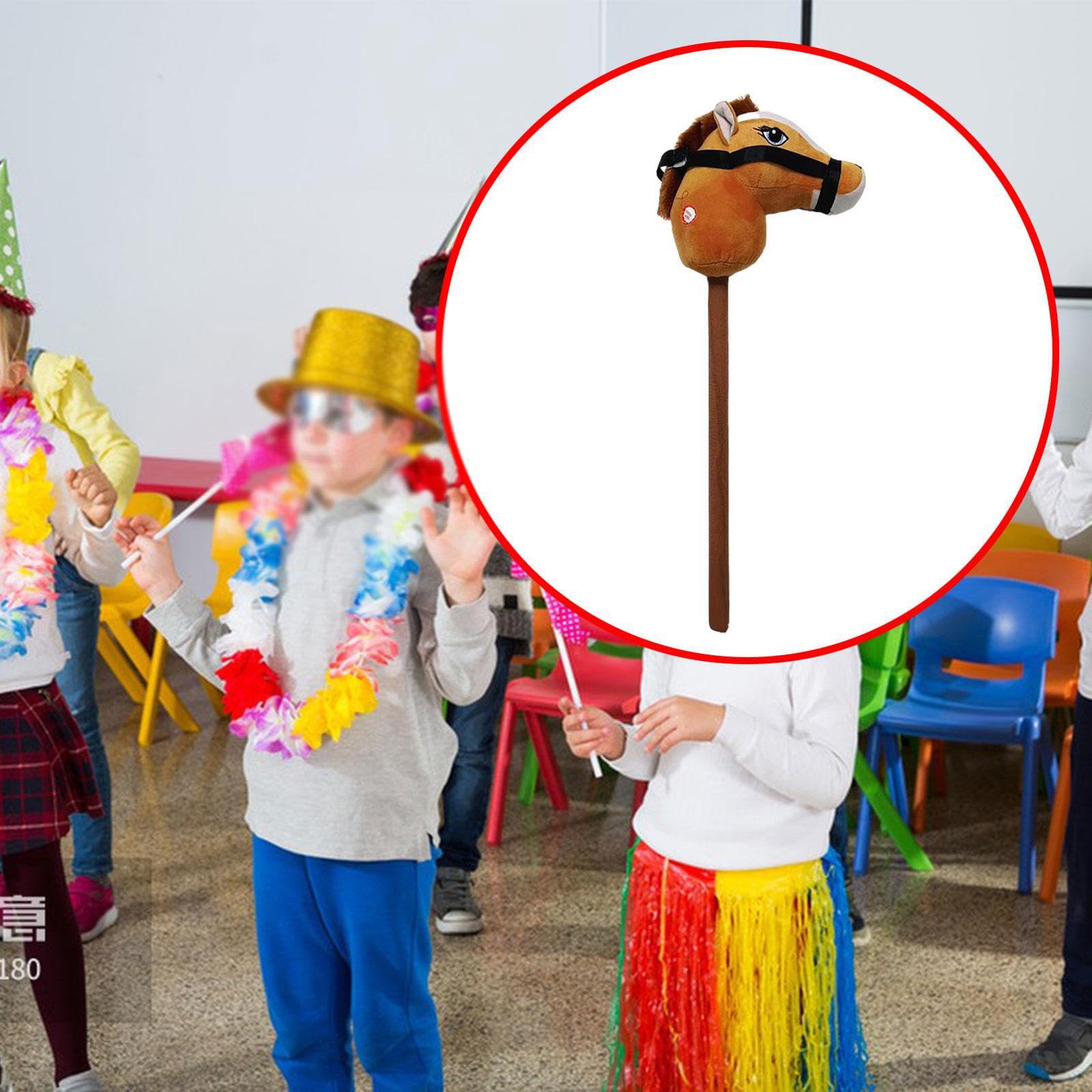 Giocattolo musicale a forma di cavallo da equitazione, aiuta i bambini a sviluppare le loro abilità attraverso gioiose avventure cavallo e suoni. , marrone chiaro , 3
