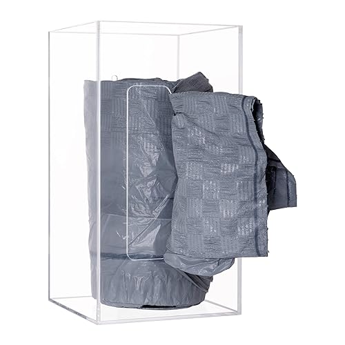 Miniatura 10 de Aphbrada Extra Large Trash Bag Dispenser Roll Holder, Wall Mount Acrylic Garbage Bag Dispenser Roll Holder for Kitchen Cabinet, Trash Waste Bin