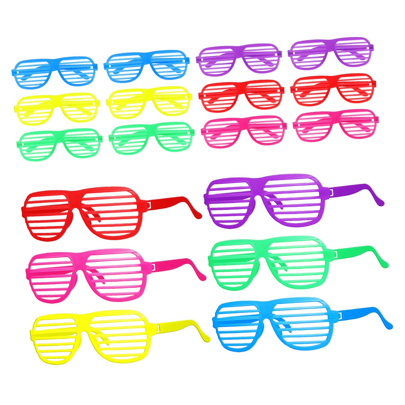 BESPORTBLE 18 Glasses 80s Party Favors Festival Glasses Cosplay Eyewear Photo Props Glasses Accessories