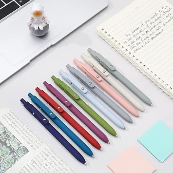 5 0.5mm Black Ink Gel Pens for Writing, Aesthetic Gifts for Women