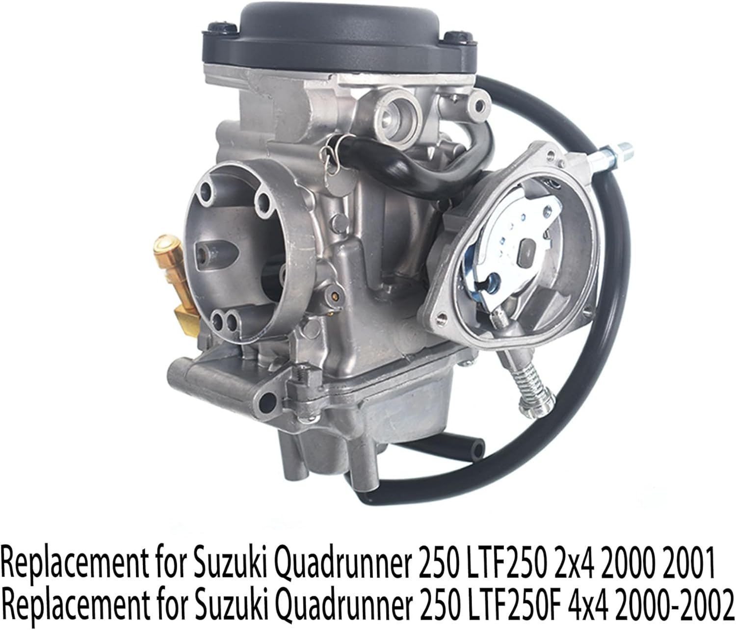 WFLNHB Carburetor with Fuel Filter Replacement for 2000 2001 Suzuki Quadrunner 250 LTF250 LTF250F 2002 Quadrunner 250 LTF250F