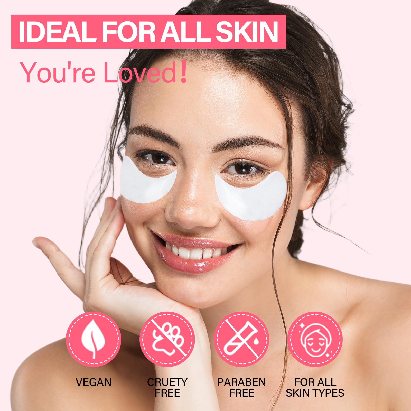 iMethod PDRN Collagen Boost Eye Patches – Under Eye Mask, Instant Lift Eye Mask per ridurre le linee sottili, rinforzare sotto gli occhi per cerchi scuri, occhi gonfi, 8 paia