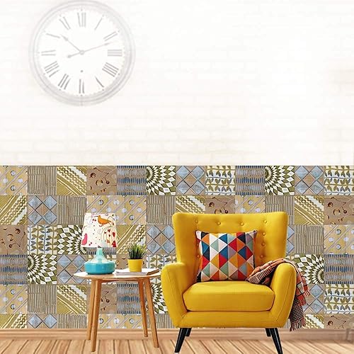 Miniatura 3 de Adhesivo de azulejos de 7.9 x 196.9 in, para despegar y pegar, pegar en azulejos de pared para cocina, azulejos de pared, calcomanías de baño,