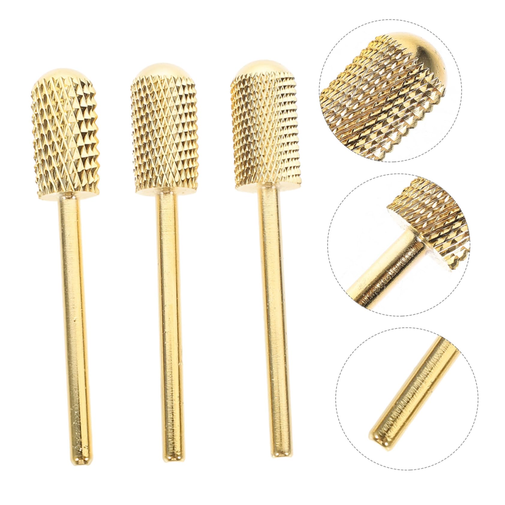 Healvian 12 Piezas brocas para clavos de carburo puntas de taladro de uñas cutícula brocas de manicura pedicura pedicure accesorios de manicura brocas de seguridad para taladro de uñas duro