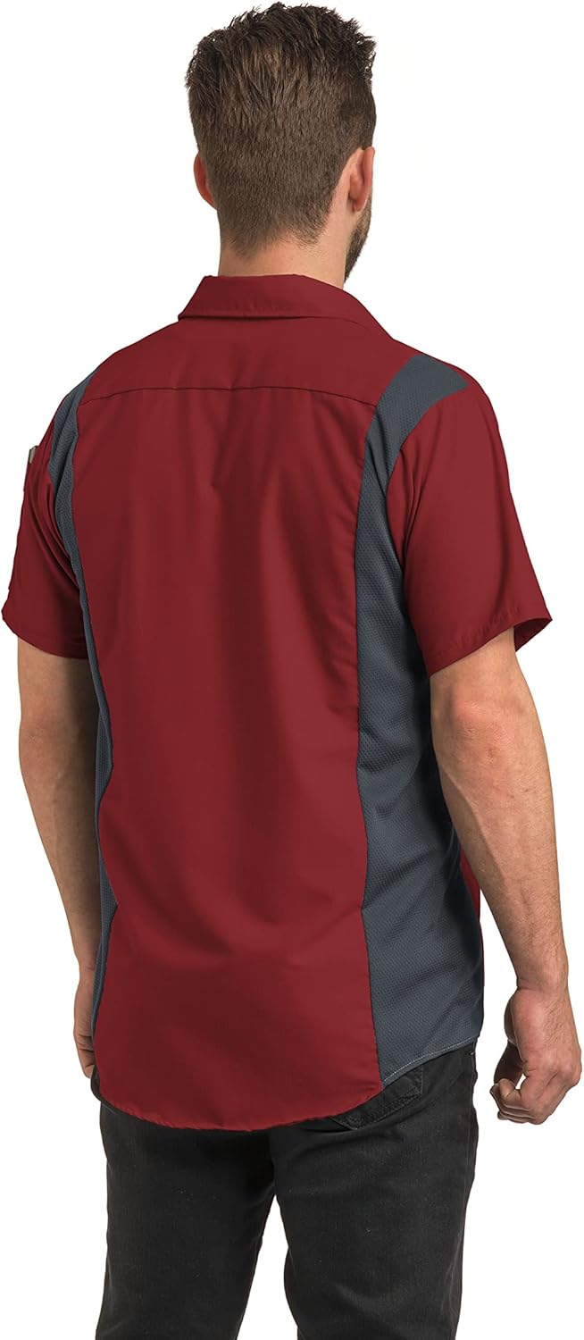 Red Kap Mens Short Sleeve Performance Plus Shop Shirt with Oilblok TechnologyShirt - Image 2