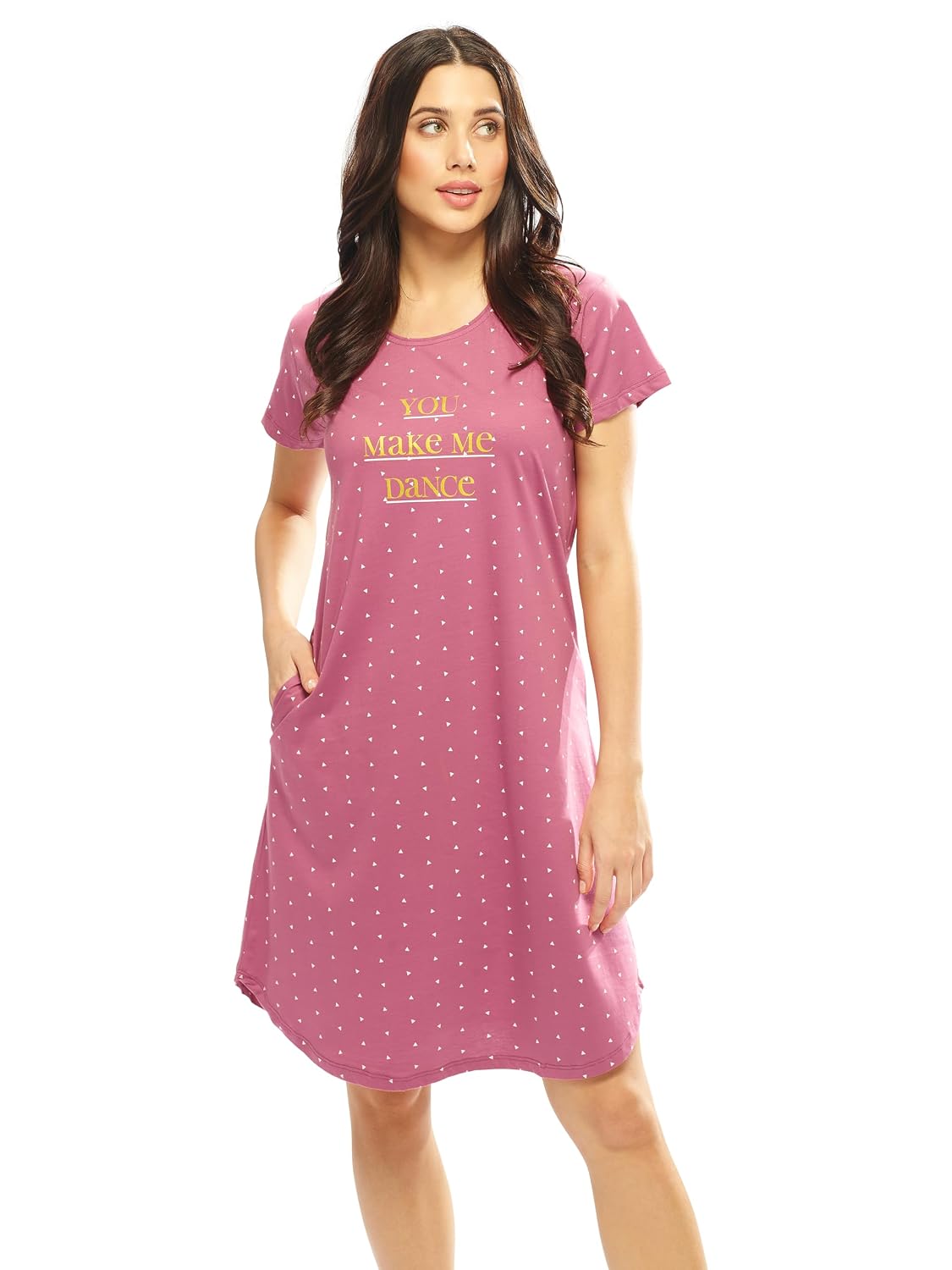 LOTIK Women's Cotton Traingle Printed Knee Length Short Nighty - Review, Price and Buying Guide