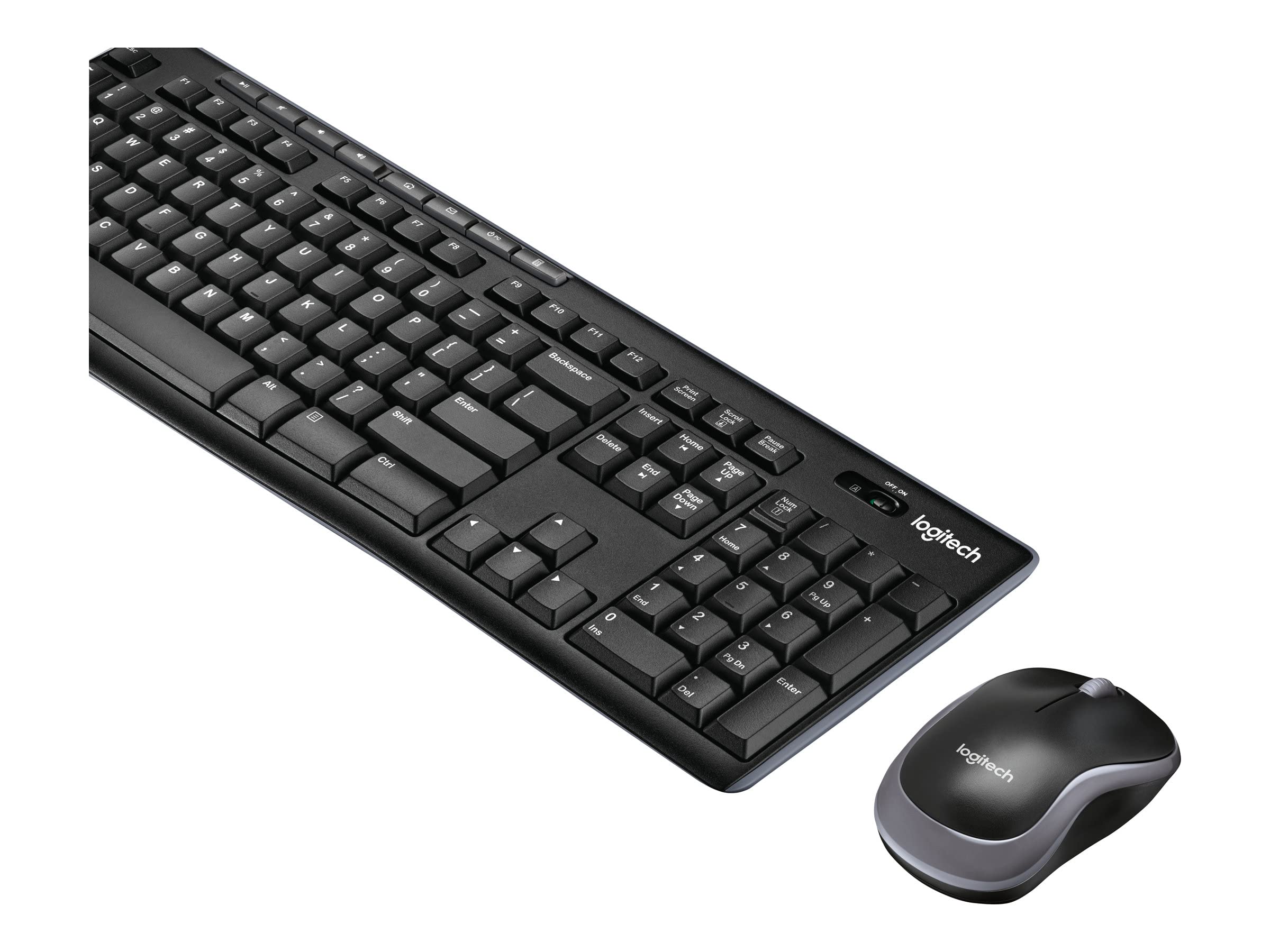 Logitech MK270 Combo Clavier et Souris Sans Fil pour Windows, Clavier US International QWERTY - Noir