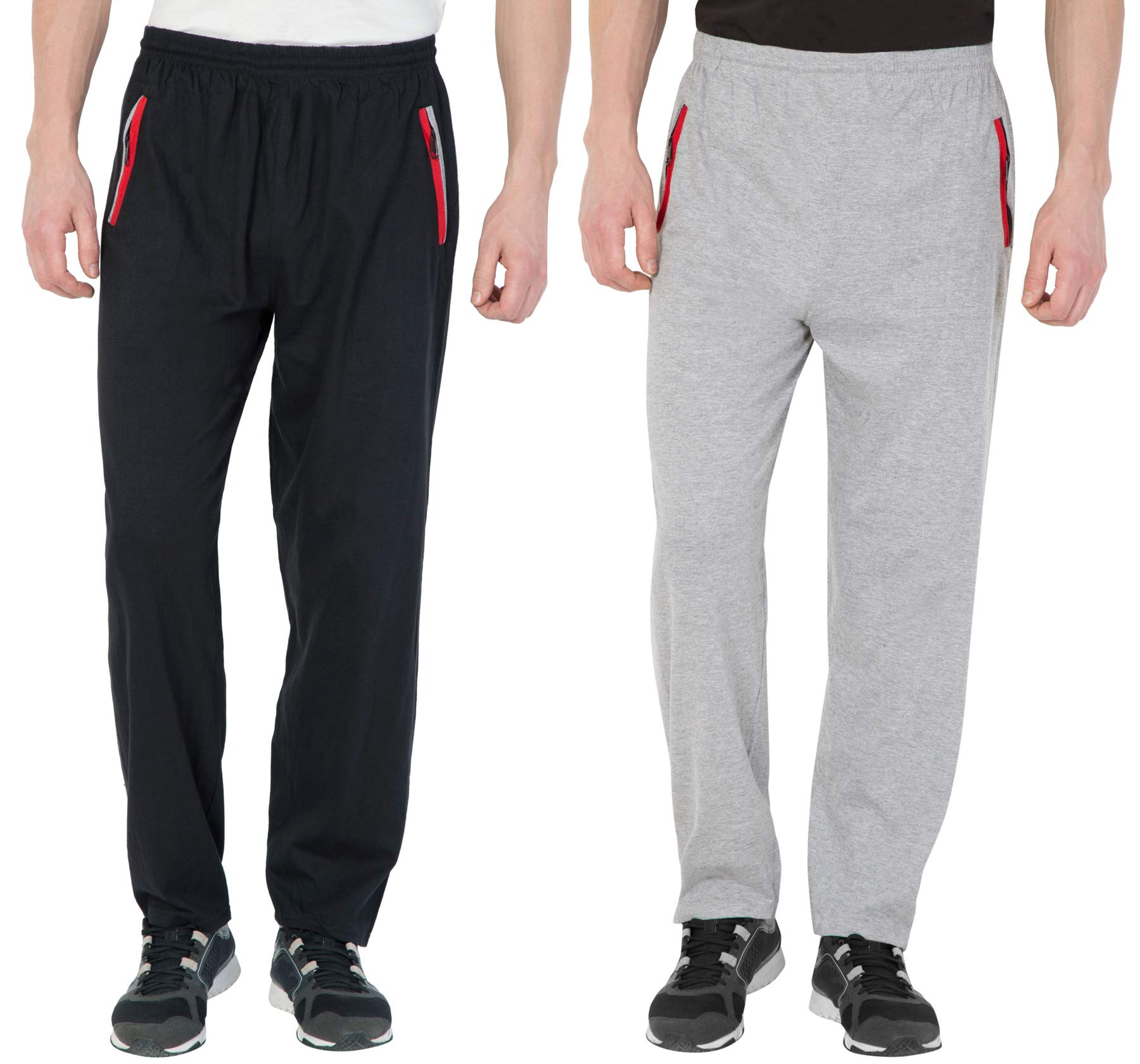 fflirtygo Men's Regular Fit Two Stripe Cotton Track Pants, Joggers-picture-17