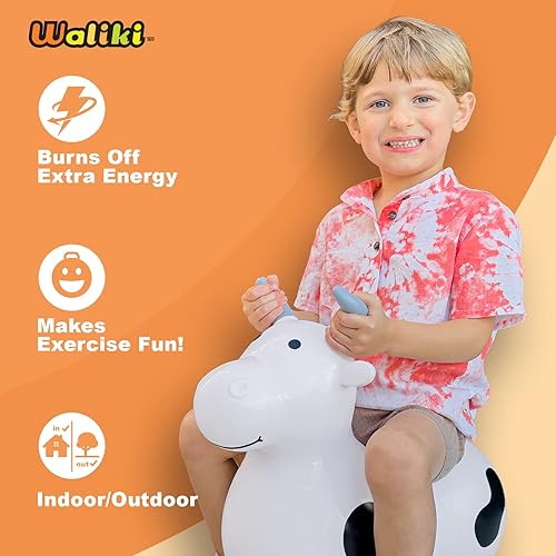 Miniatura 5 de WALIKI Bouncy Horse Hopper  Benny The Jumping Bull - Pony inflable para niños pequeños