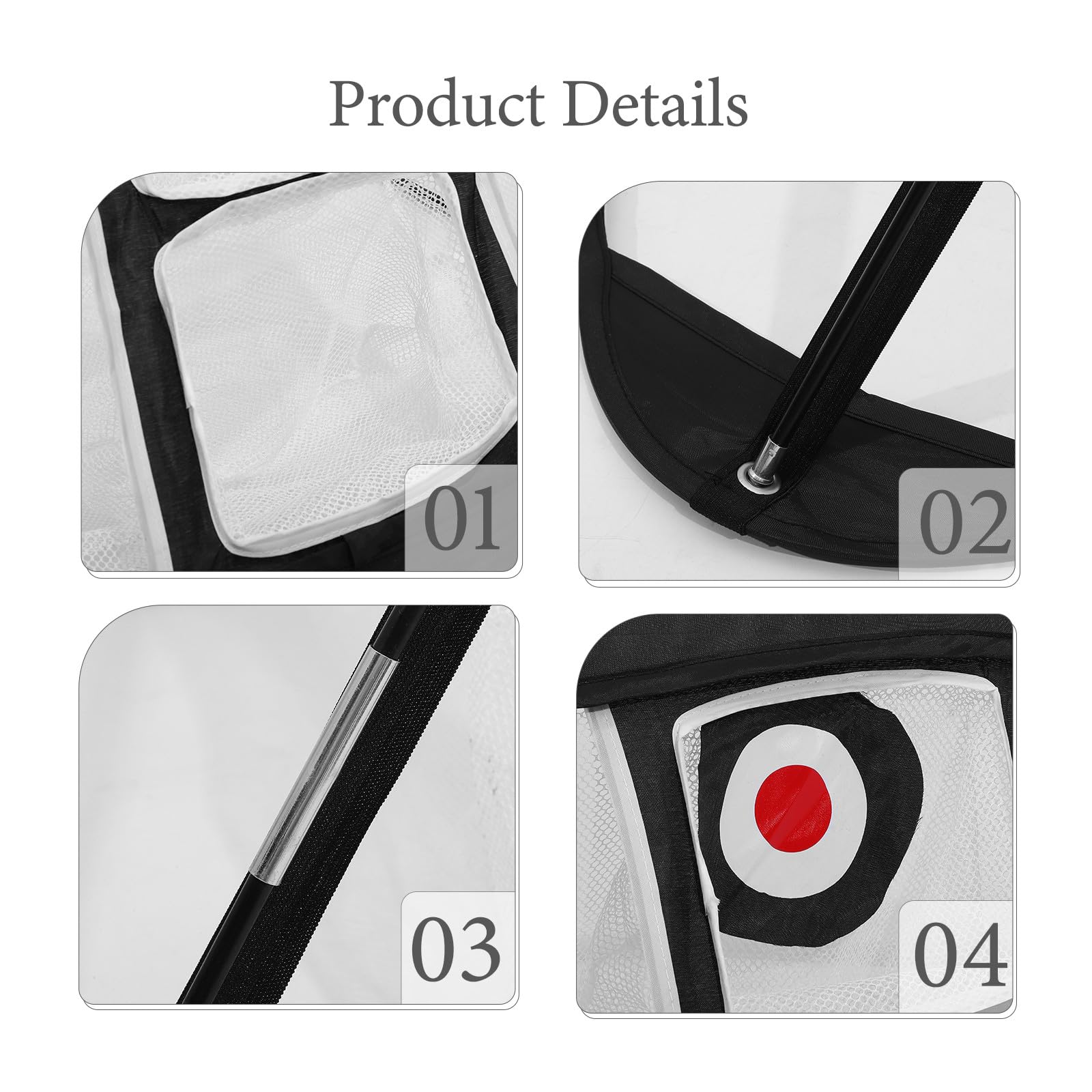 Golf Chipping Übungsnetz aus 210d Polyester Faltbares Trainingsnetz für Indoor und Outdoor Leicht zu Tragen zur Verbesserung der Golf Fähigkeiten