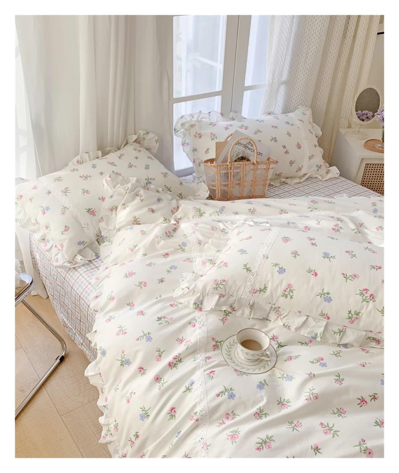 Amazon｜プリントプリンセスローズ寝具セットキングサイズ女の子布団