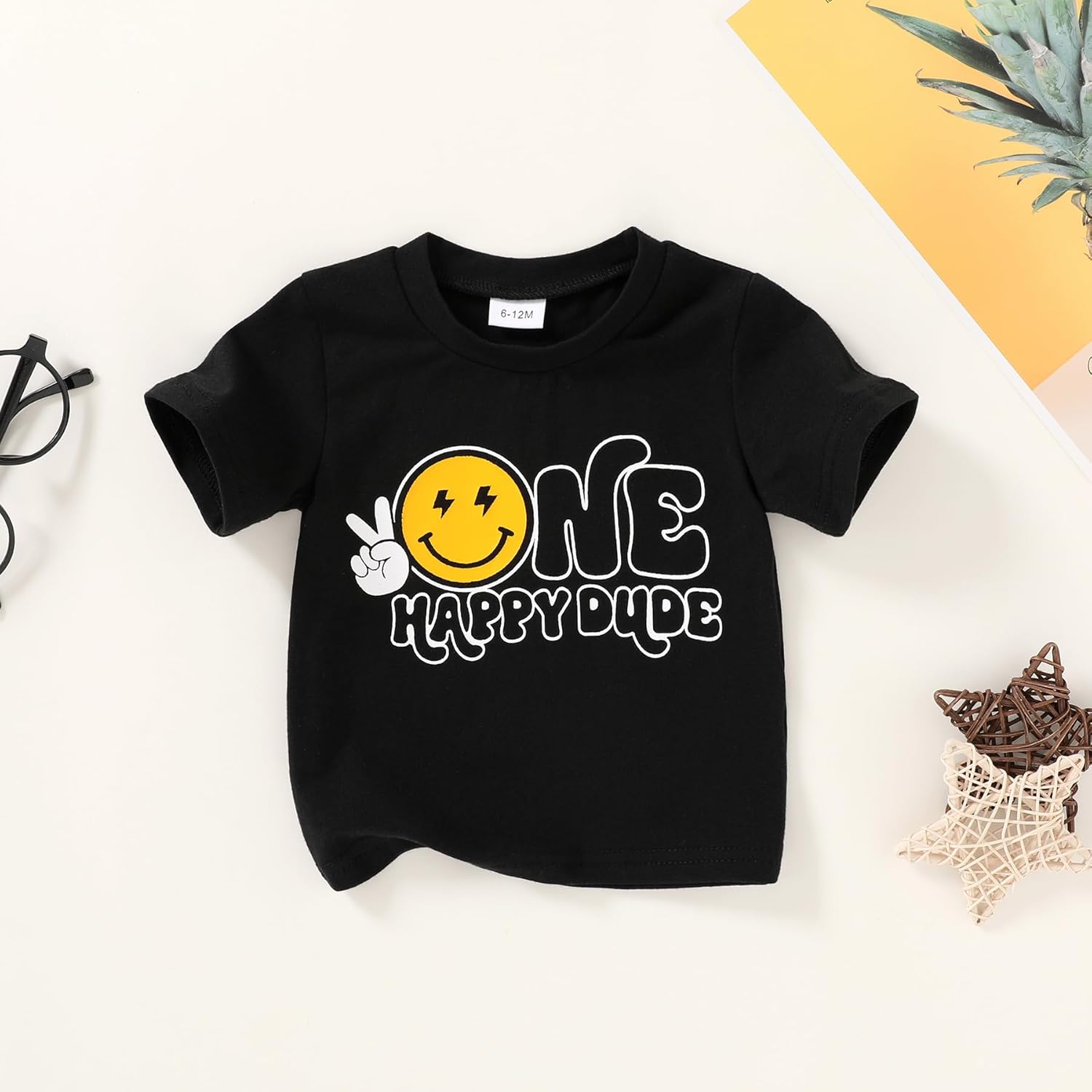 YOUNGER TREE Baby Boy Clothes 1 Year Old Clothes First Birthday Outfit Boy Short Sleeve T-Shirt Infant Summer Outfits - Image 3