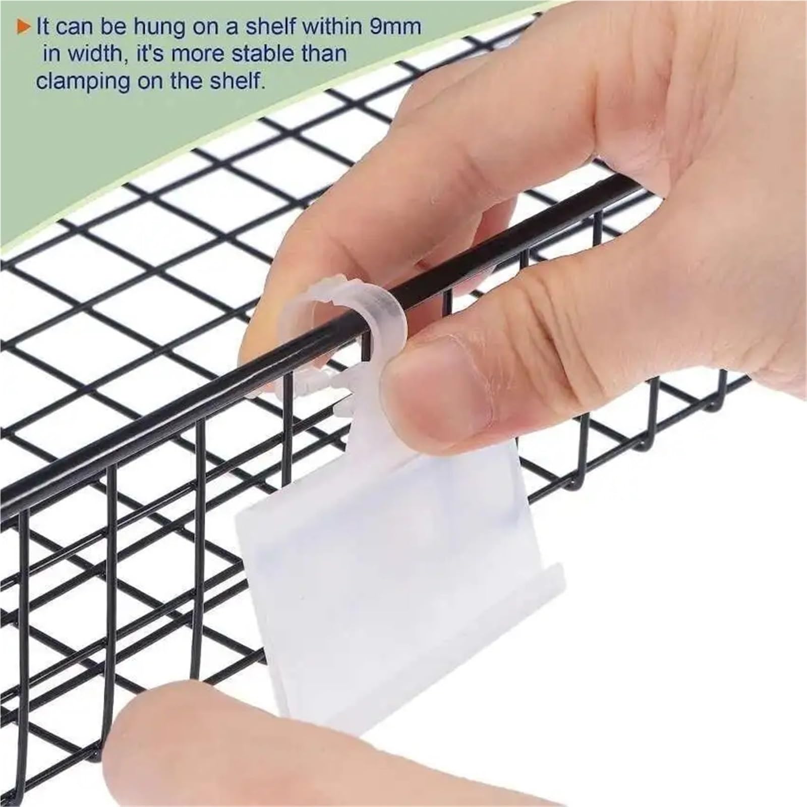 Porta segnaletica, Etichette for scaffali Supporti da appendere for cartellini del prezzo in plastica trasparente 100 pezzi for scaffalature e for libri supermercato