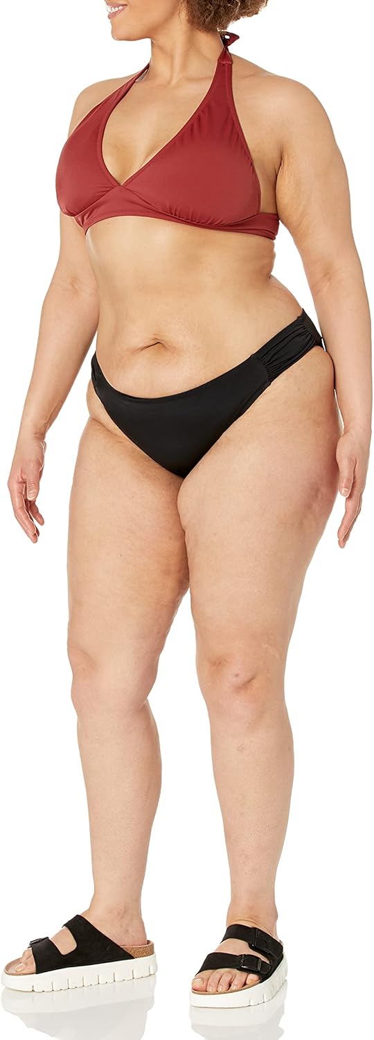 Amazon Essentials Women's Light-Support Tie Halter Bikini Swimsuit Top (Available in Plus Size) - Image 8